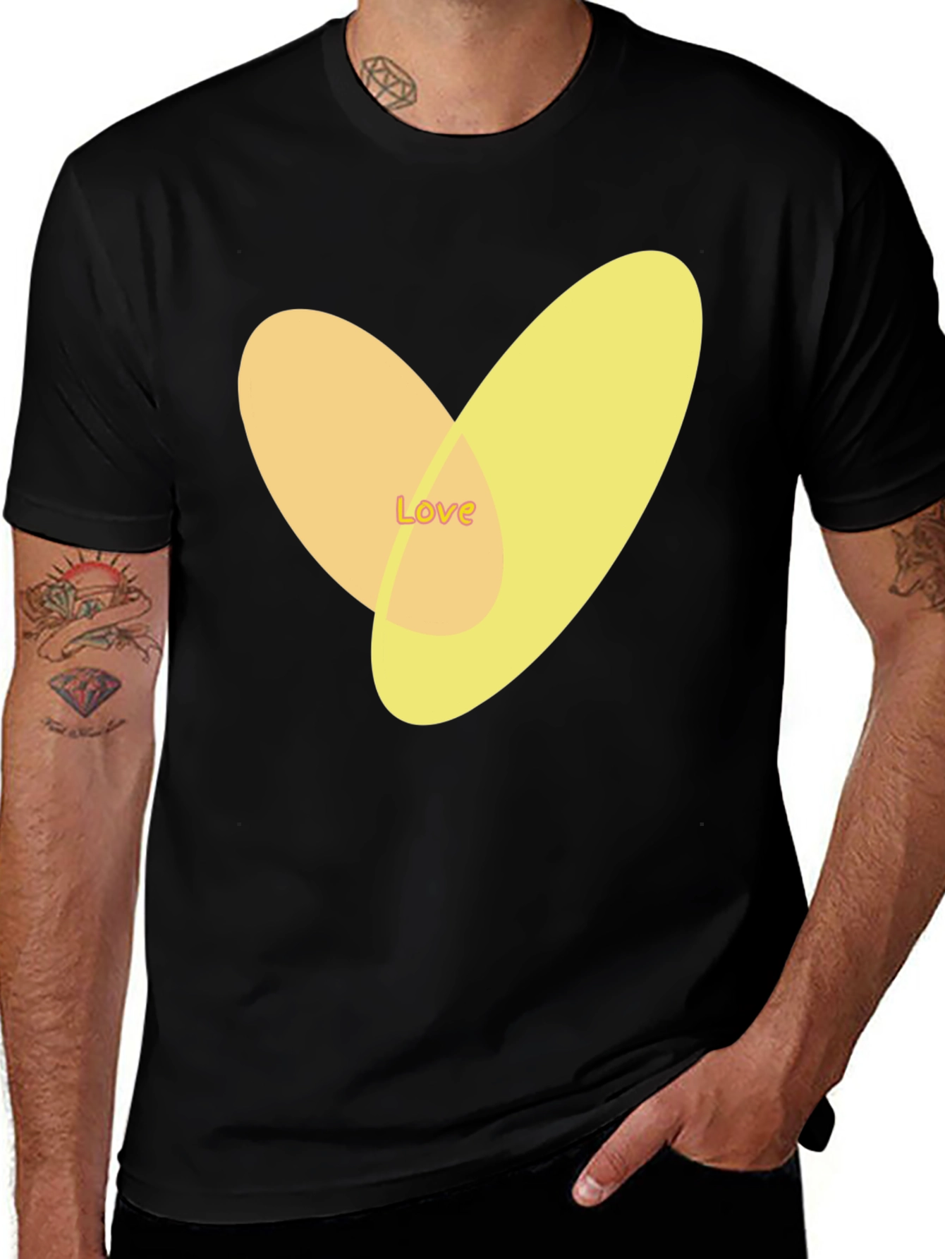 Love Heart Graphic Tee - Stylish Casual Top
