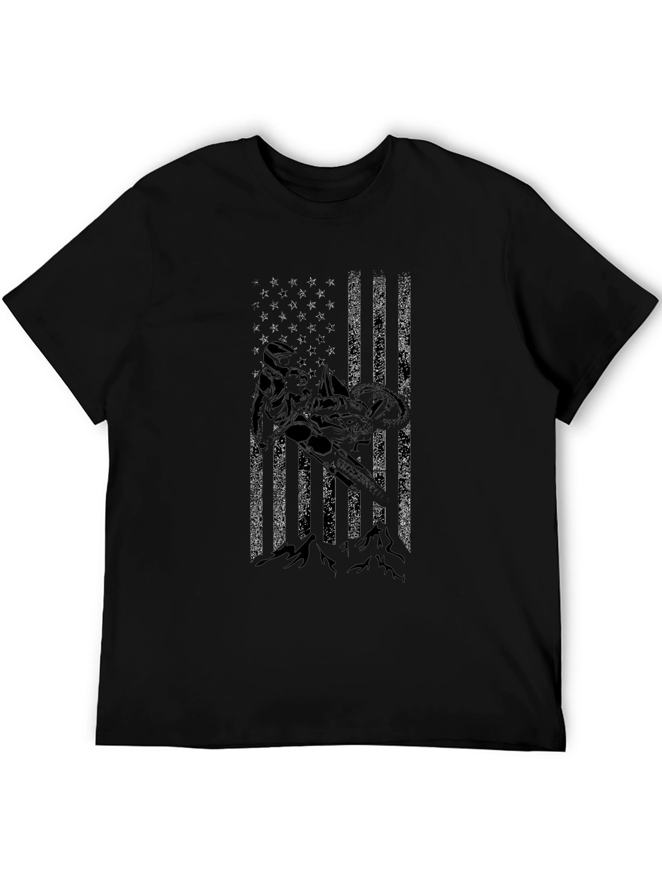 American Flag Snowmobile T-Shirt