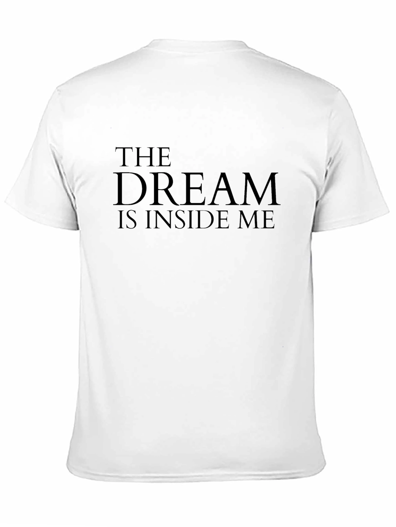 The Dream is Inside Me Black Graphic Tee
