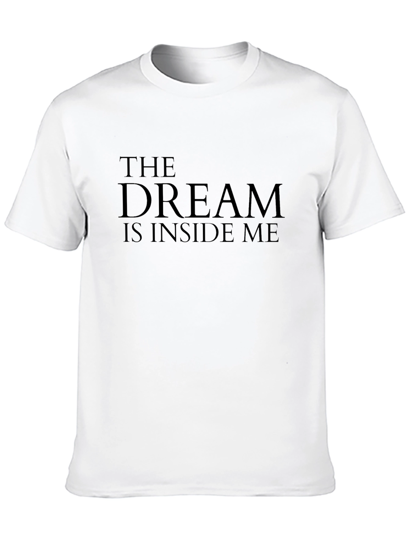 The Dream is Inside Me Black Graphic Tee