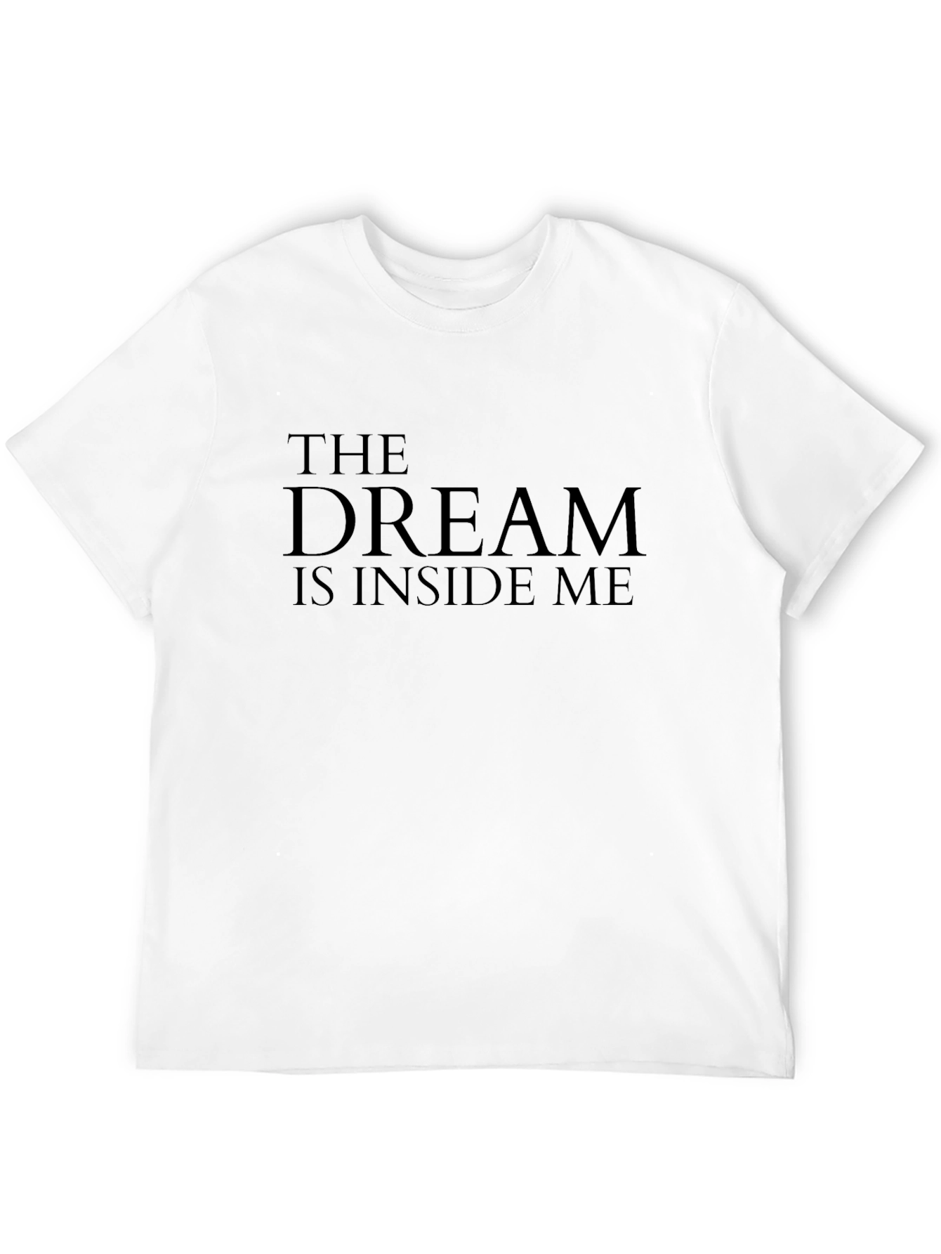 The Dream is Inside Me Black Graphic Tee