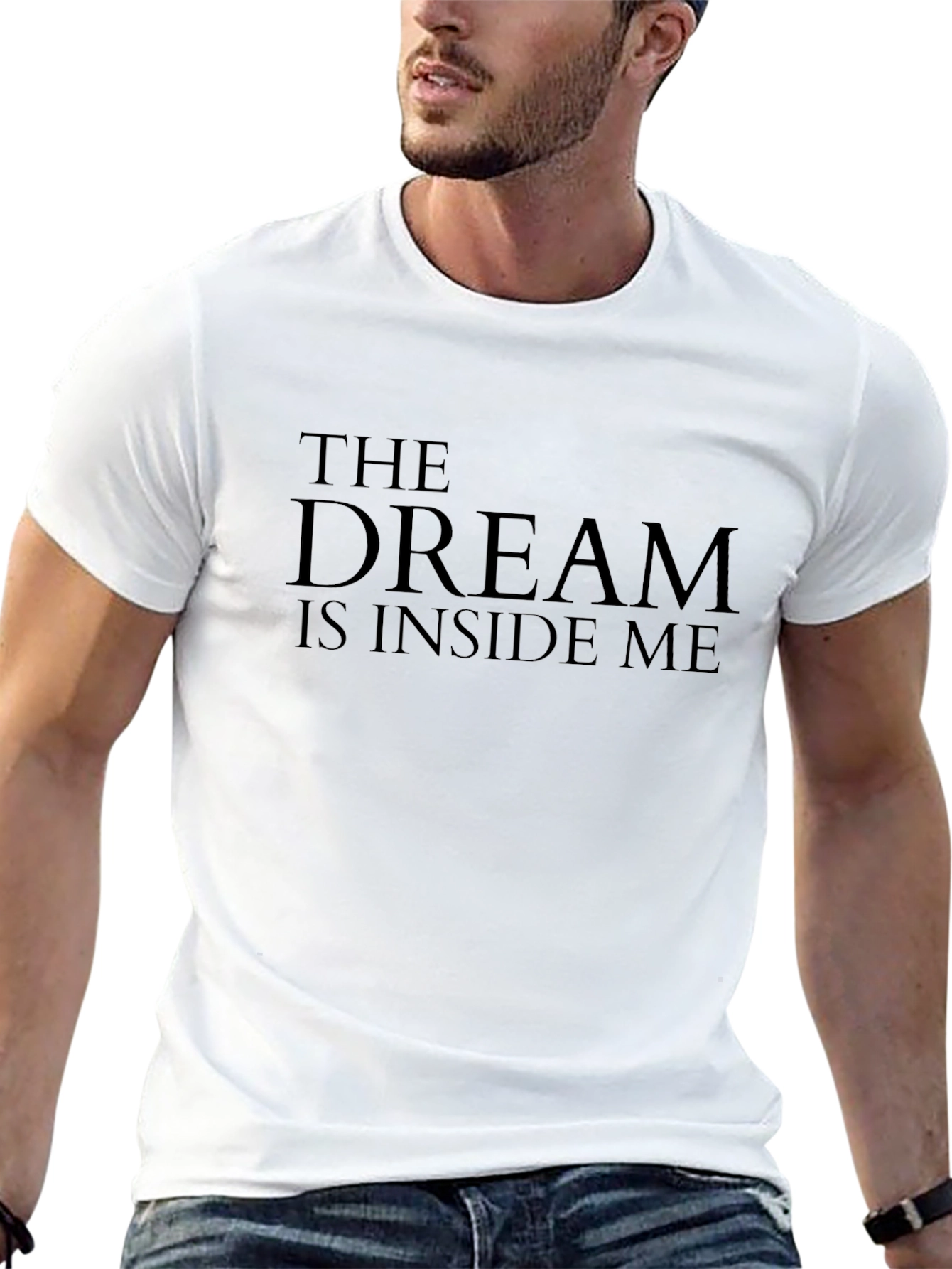 The Dream is Inside Me Black Graphic Tee