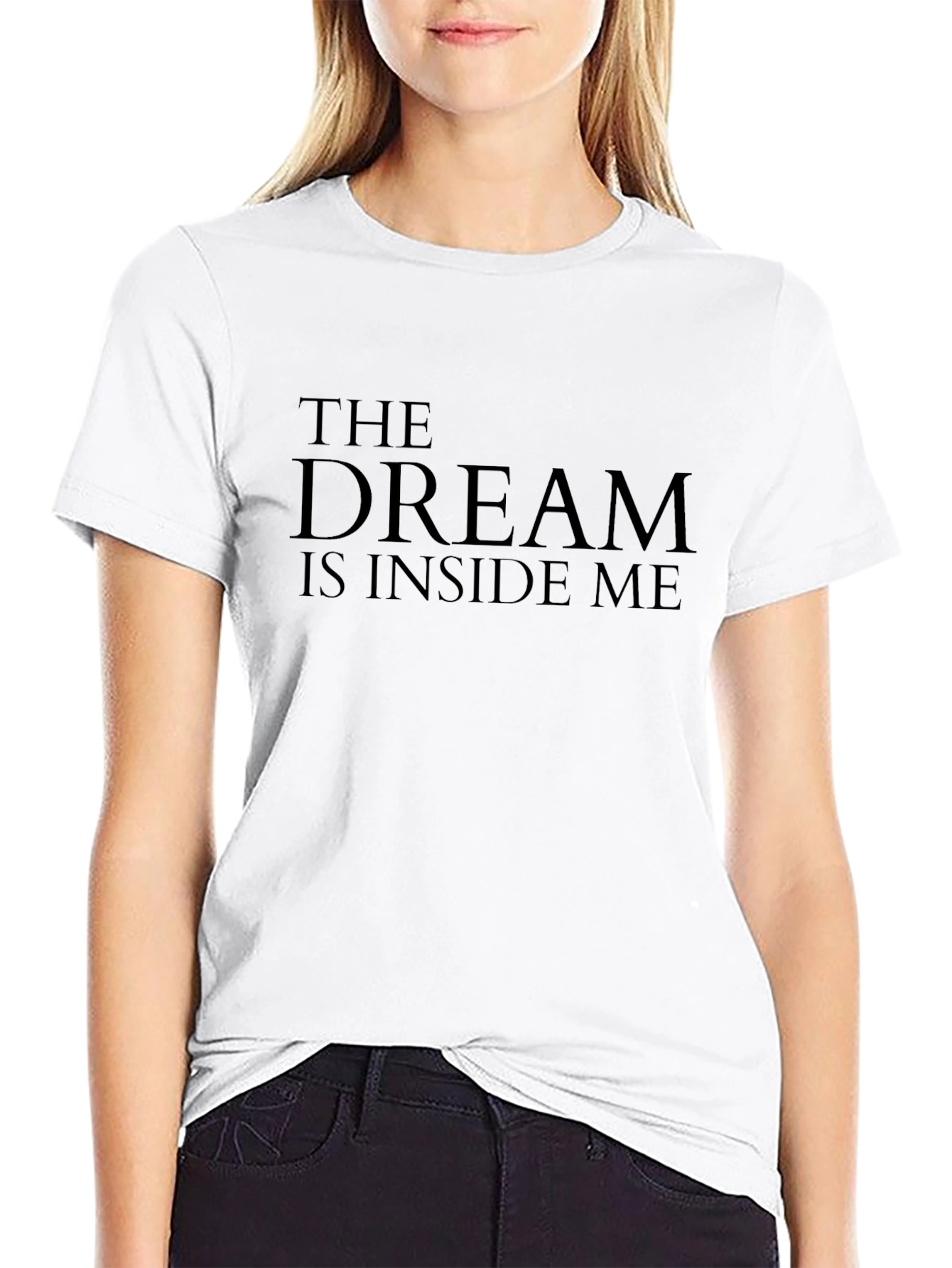 The Dream is Inside Me Black Graphic Tee