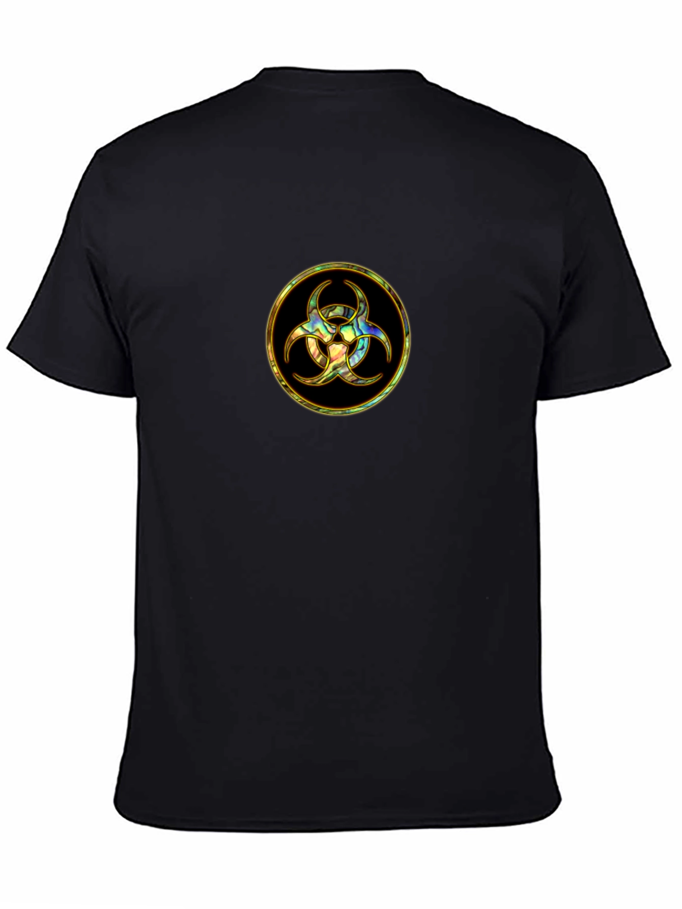 Biohazard Symbol Graphic Tee - Black