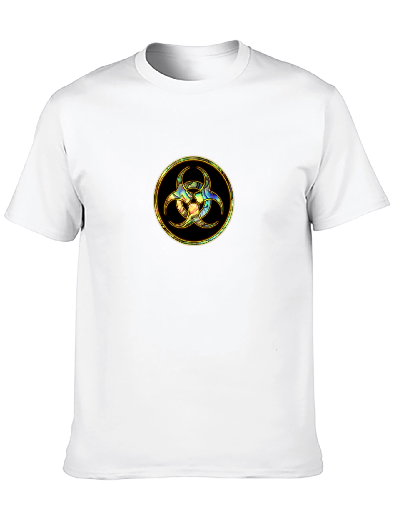 Biohazard Symbol Graphic Tee - Black
