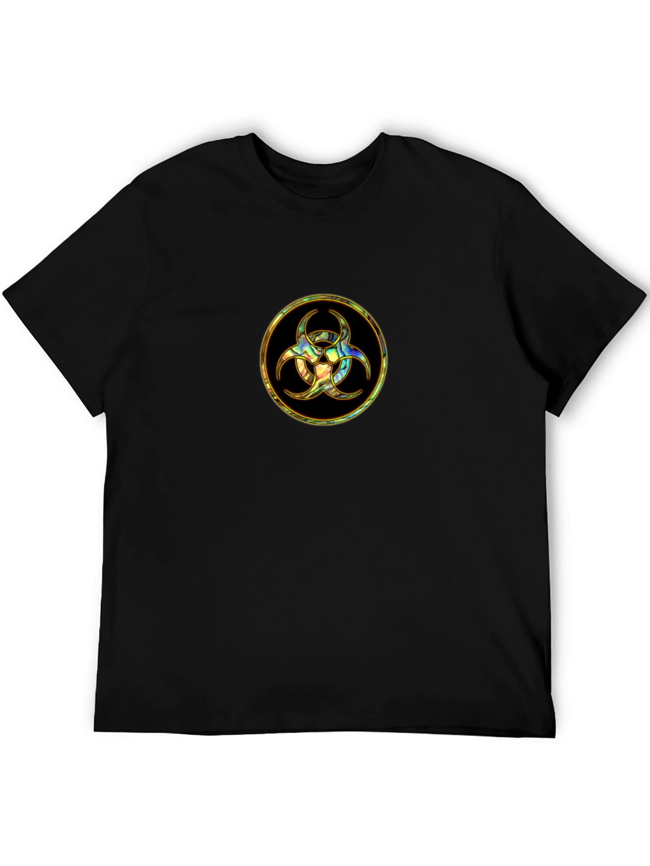 Biohazard Symbol Graphic Tee - Black
