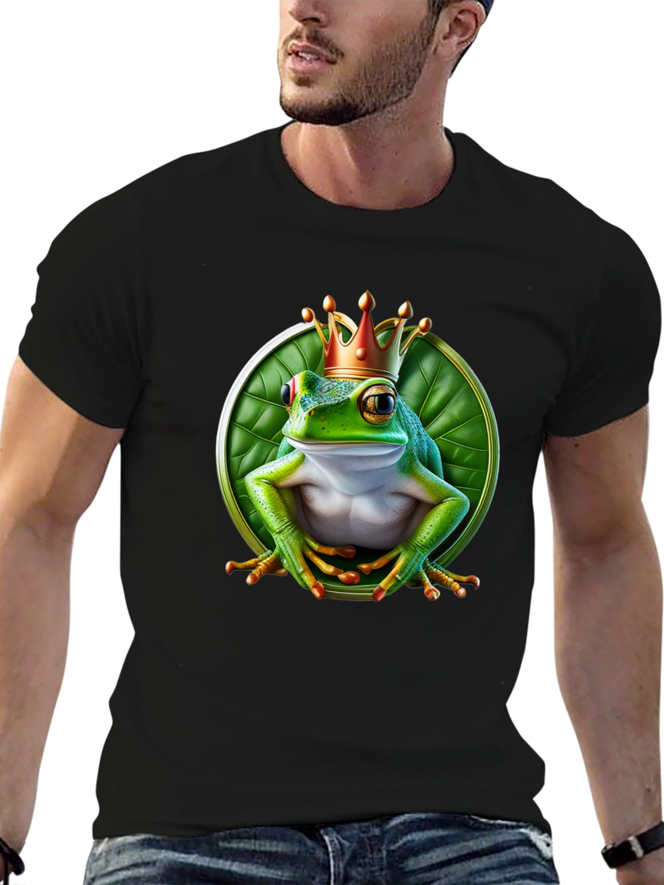 Frog King T-Shirt - Funny Animal Graphic Tee