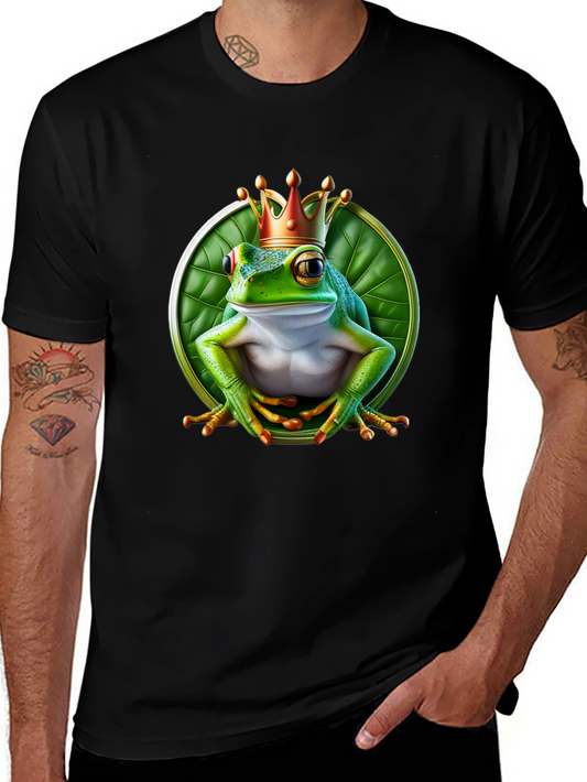 Frog King T-Shirt - Funny Animal Graphic Tee
