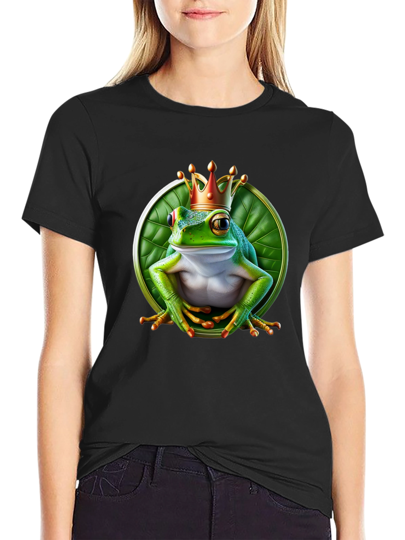 Frog King T-Shirt - Funny Animal Graphic Tee
