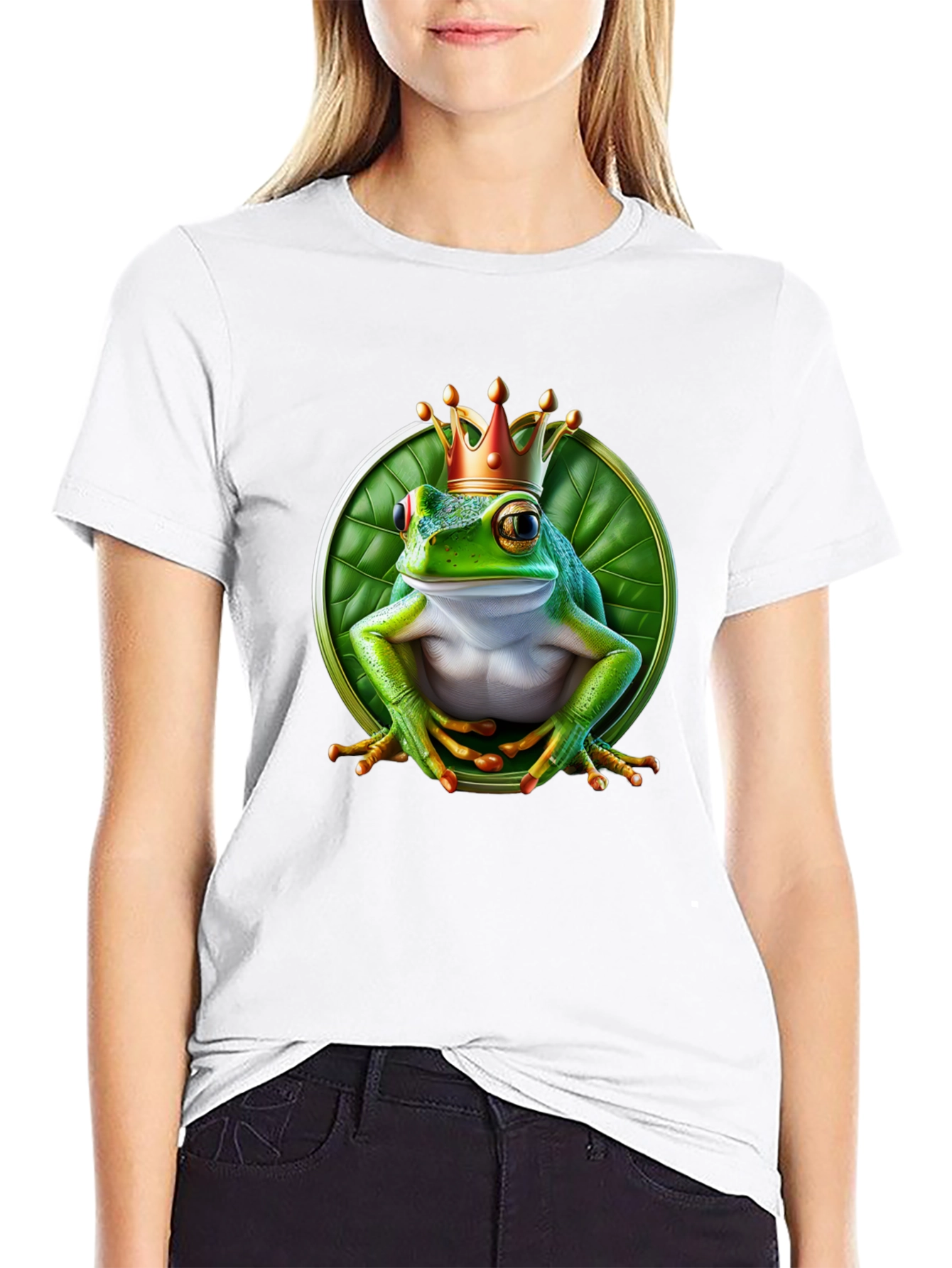 Frog King T-Shirt - Funny Animal Graphic Tee