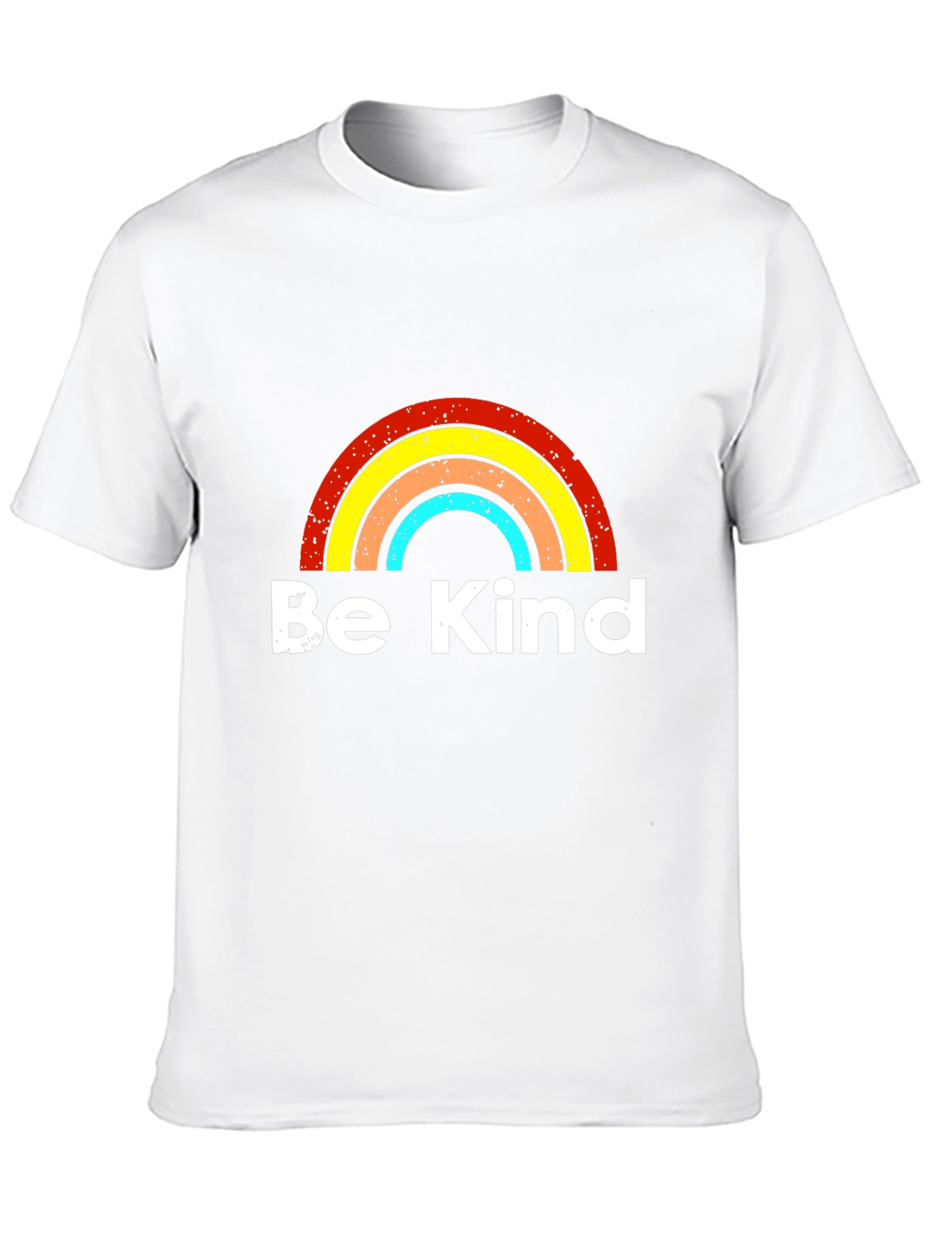 Be Kind Rainbow Graphic T-Shirt - Black