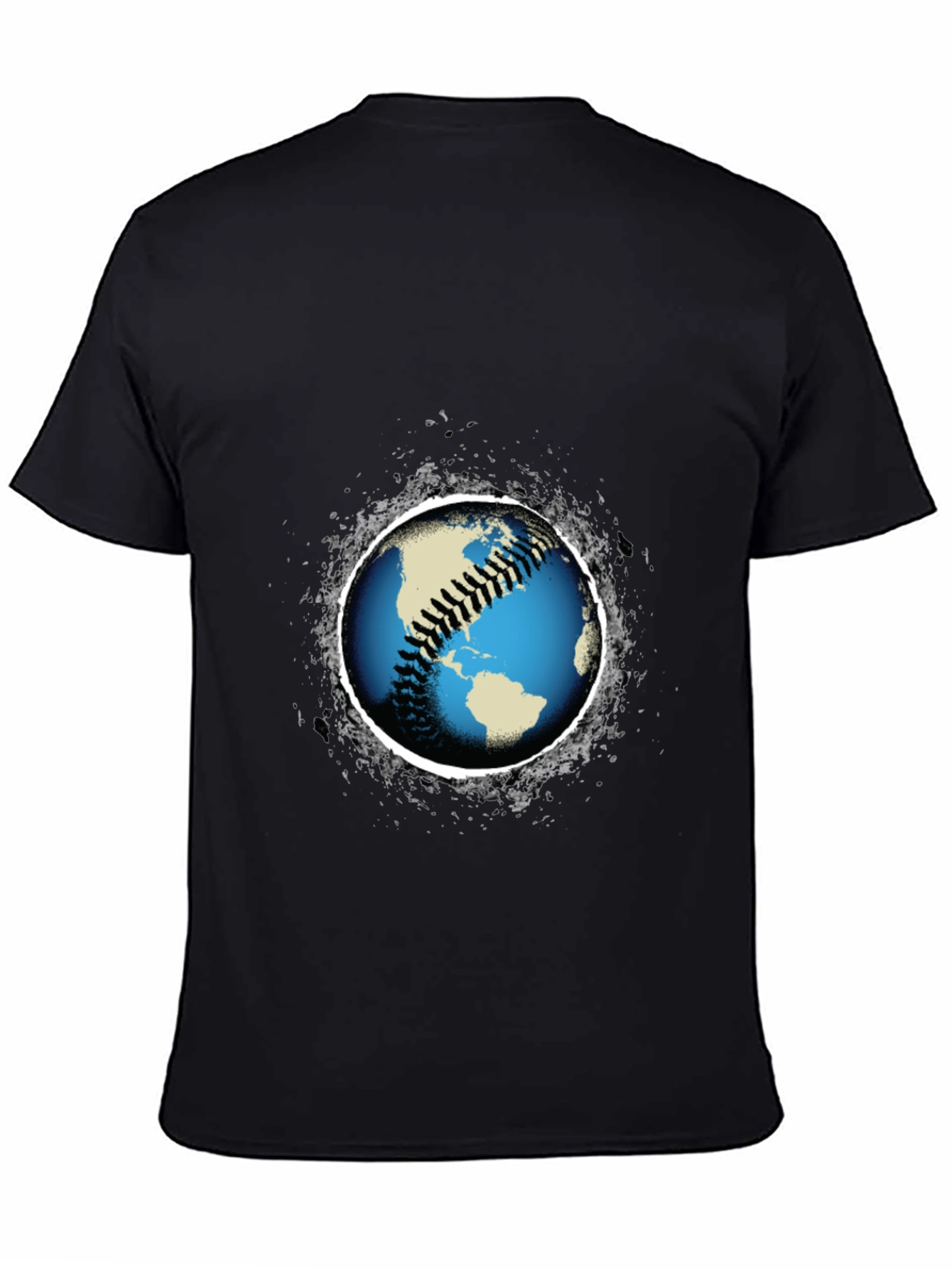 Baseball Earth Graphic T-Shirt