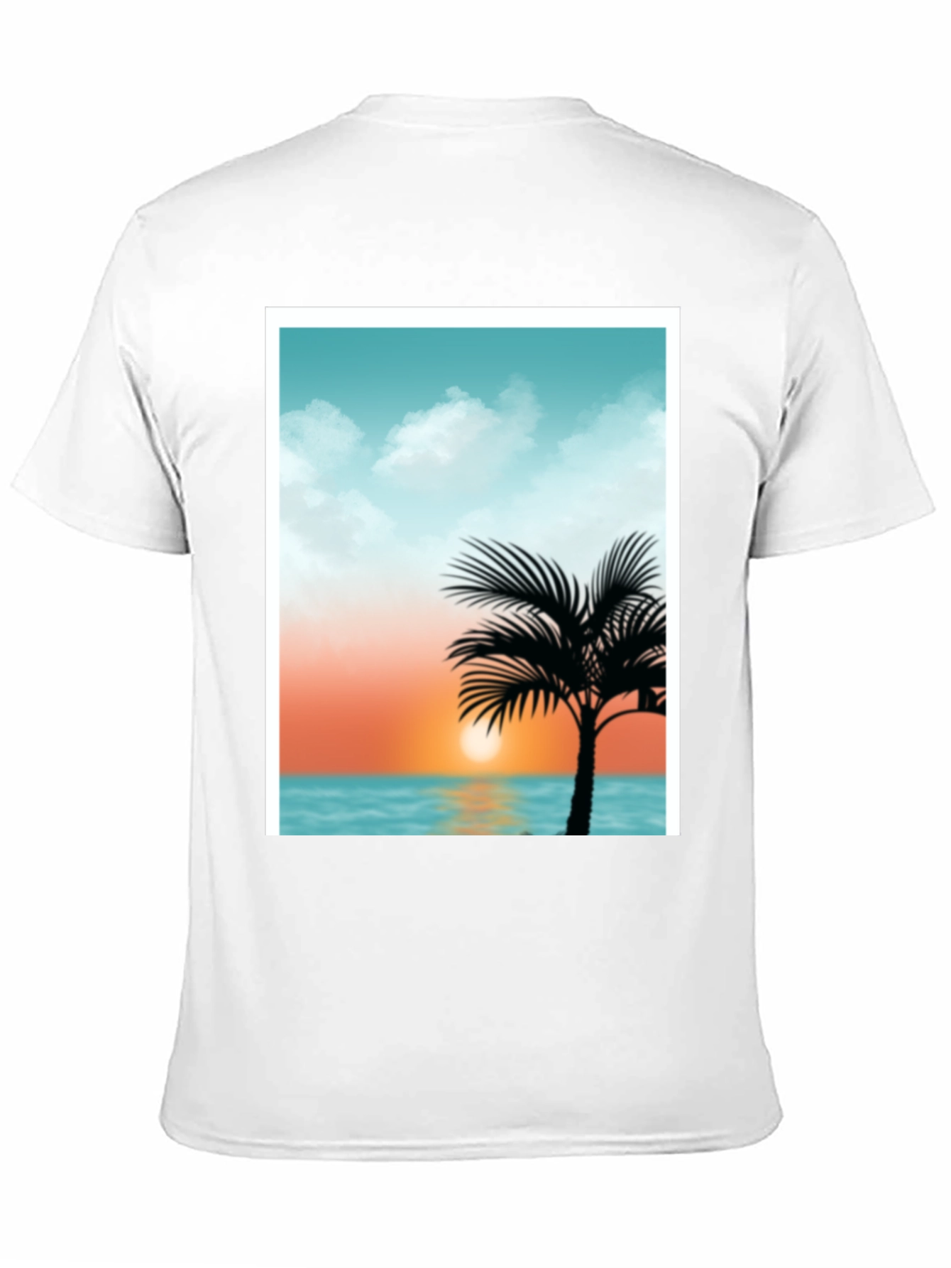 Sunset Palm Tee - Tropical Graphic T-Shirt