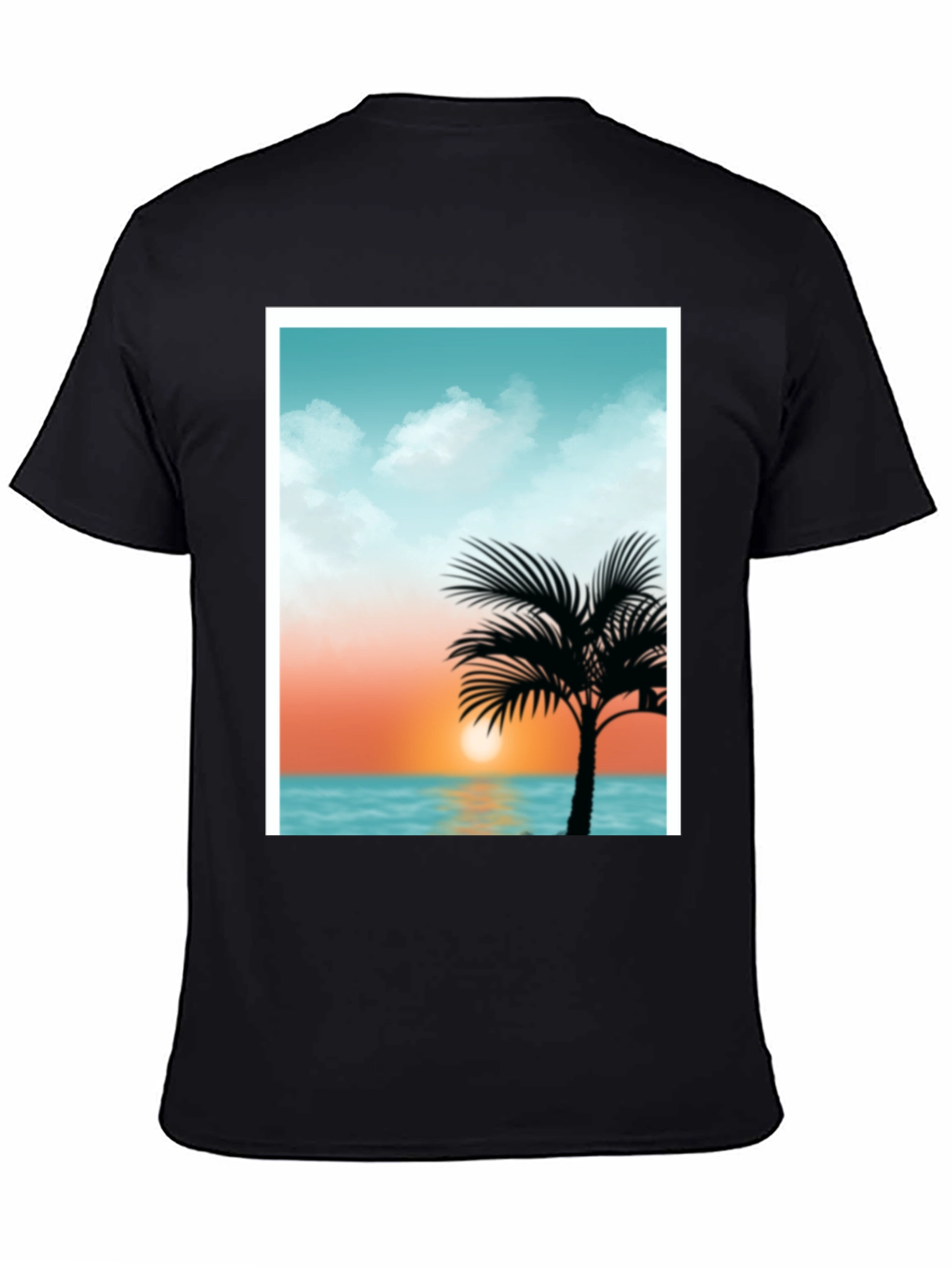 Sunset Palm Tee - Tropical Graphic T-Shirt