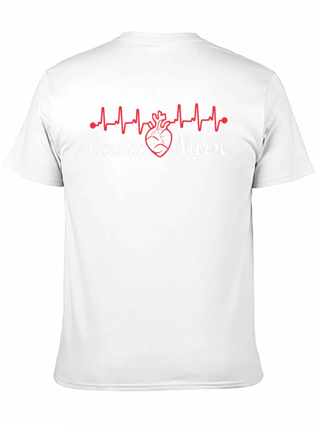 Cardiac Nurse T-Shirt - Heartbeat Design