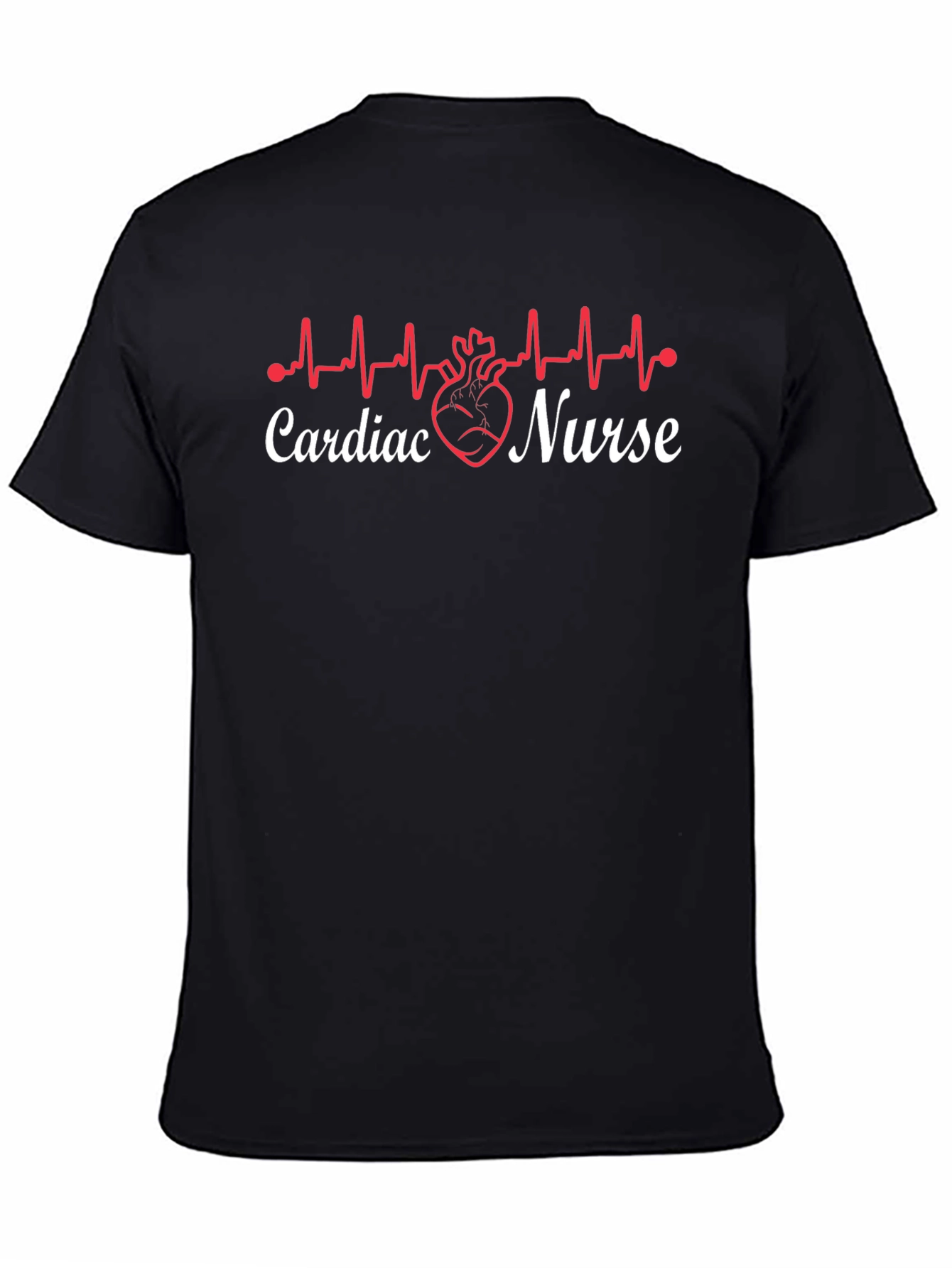 Cardiac Nurse T-Shirt - Heartbeat Design