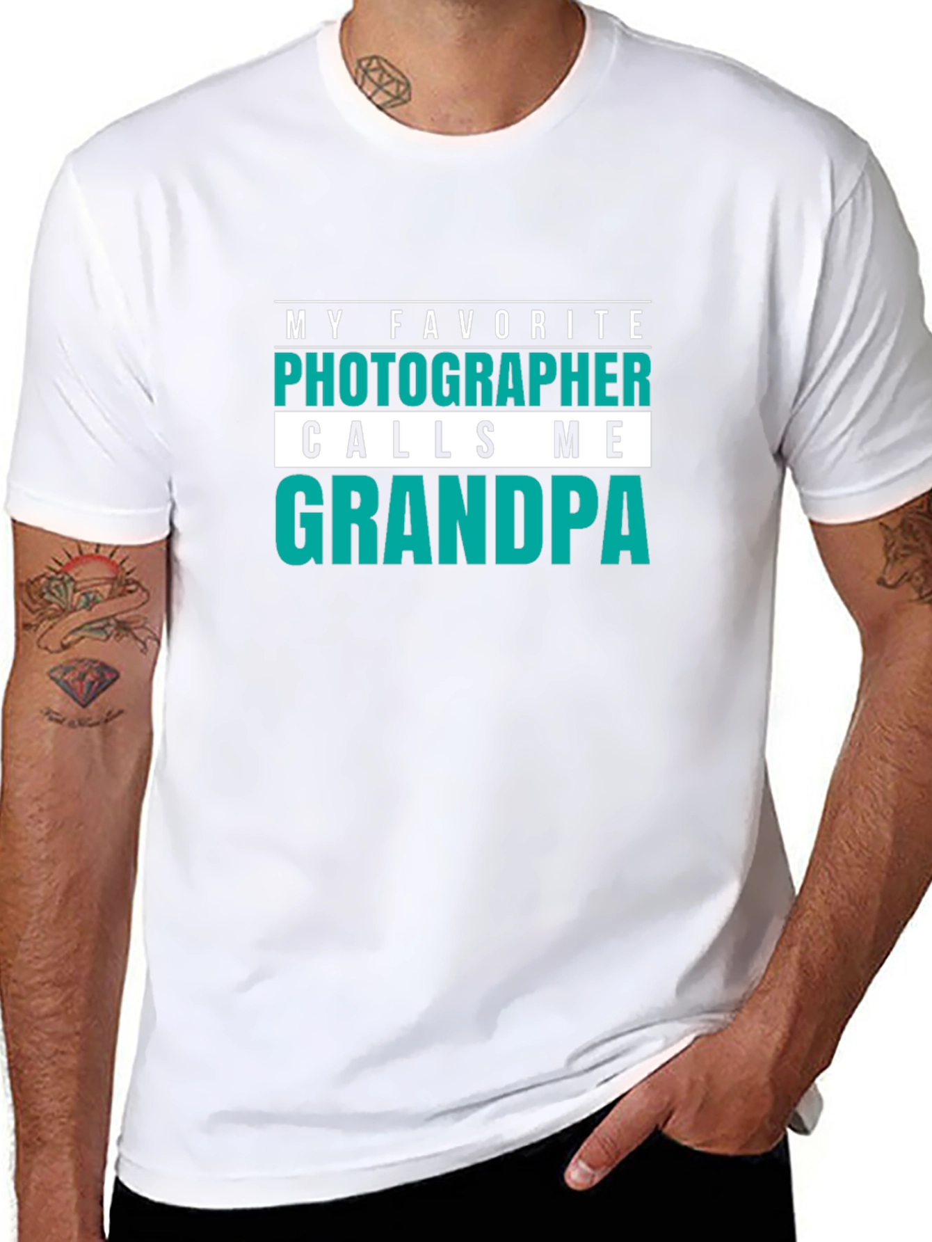 Photographer Grandpa Graphic Tee