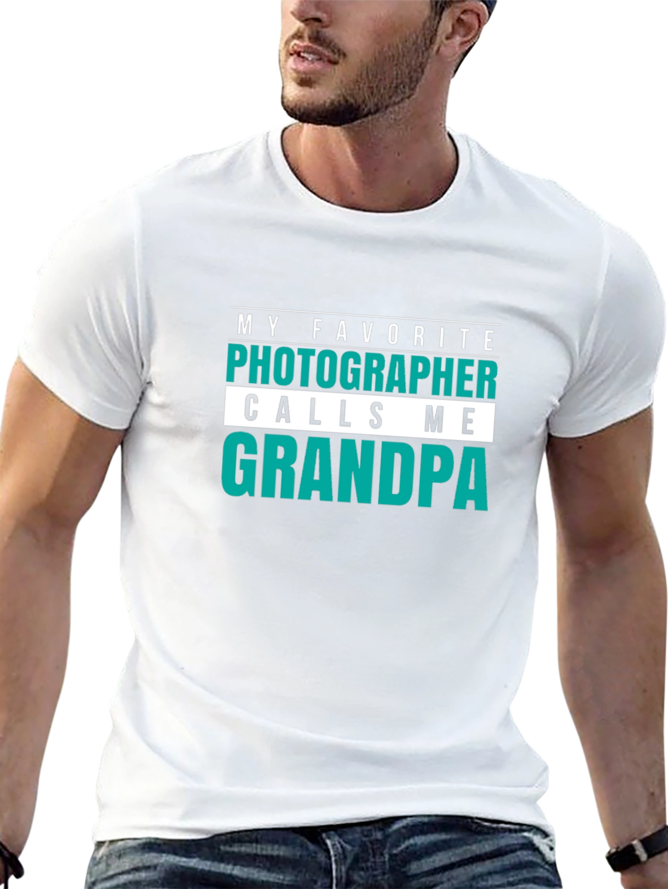 Photographer Grandpa Graphic Tee