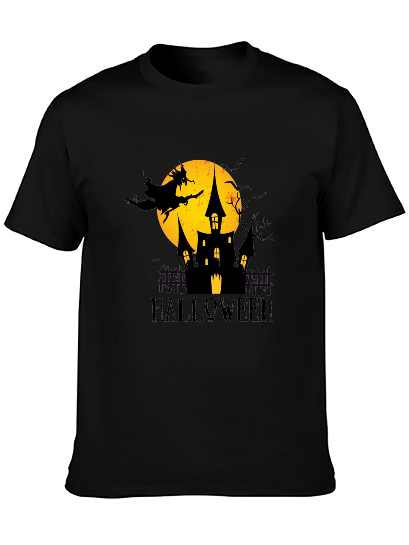 Halloween Witch Castle Graphic T-Shirt
