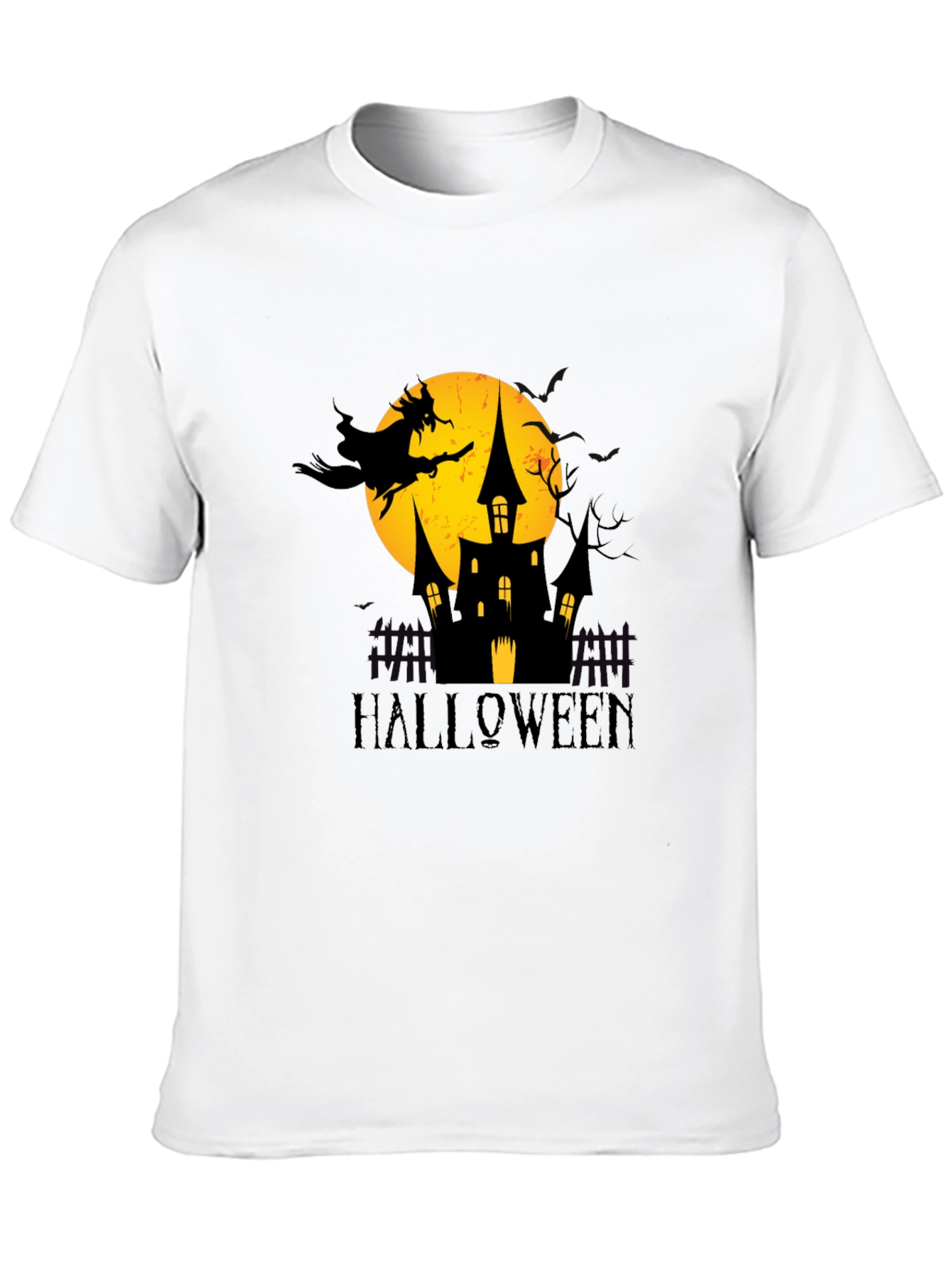 Halloween Witch Castle Graphic T-Shirt