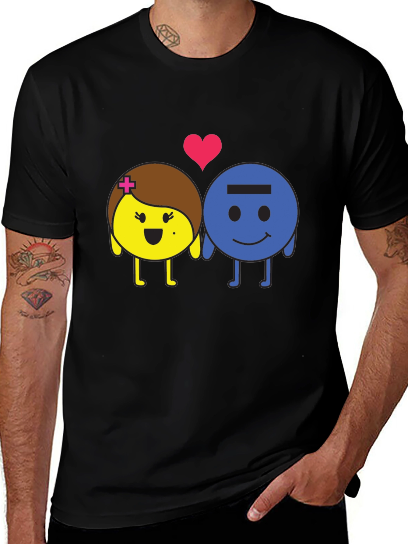 Chemistry Couple T-Shirt: Plus & Minus Love