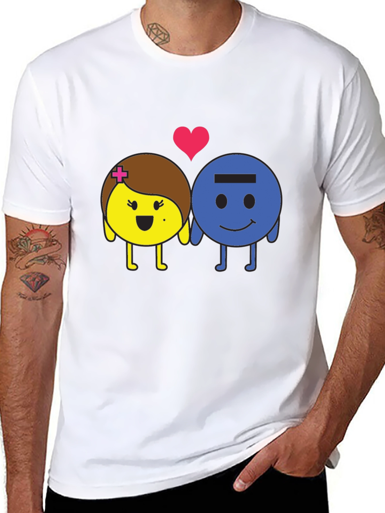 Chemistry Couple T-Shirt: Plus & Minus Love