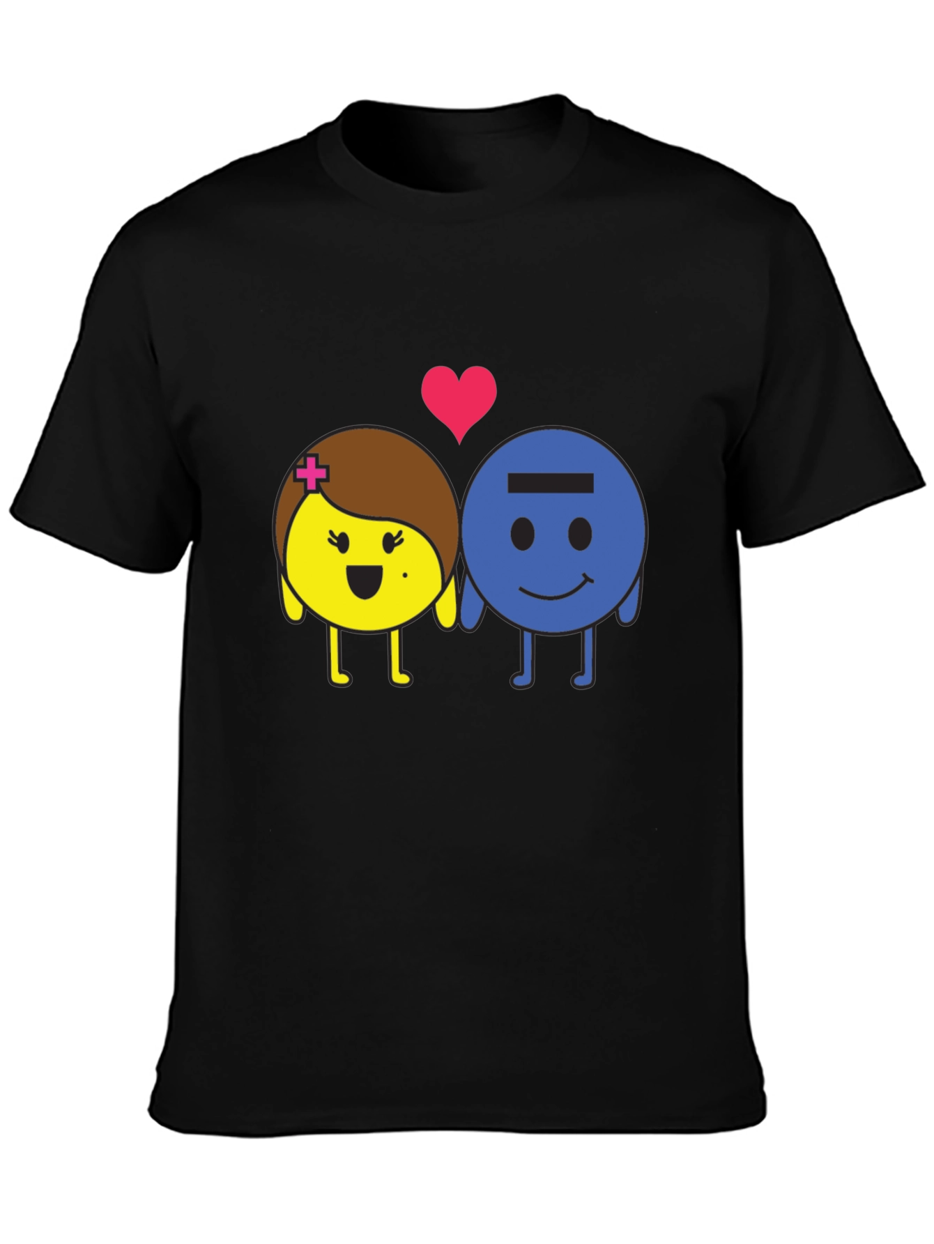 Chemistry Couple T-Shirt: Plus & Minus Love