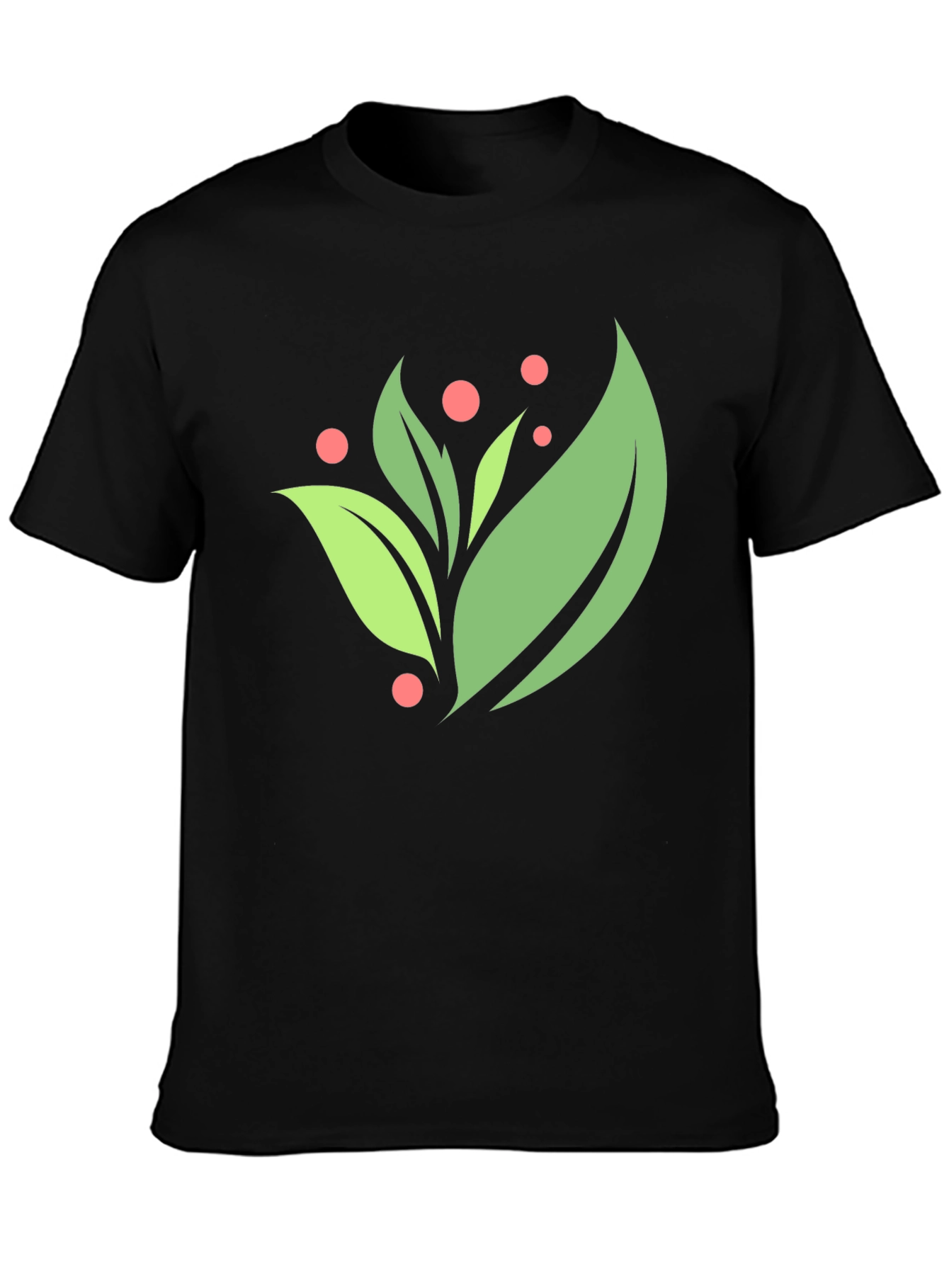 Nature Inspired Black T-Shirt