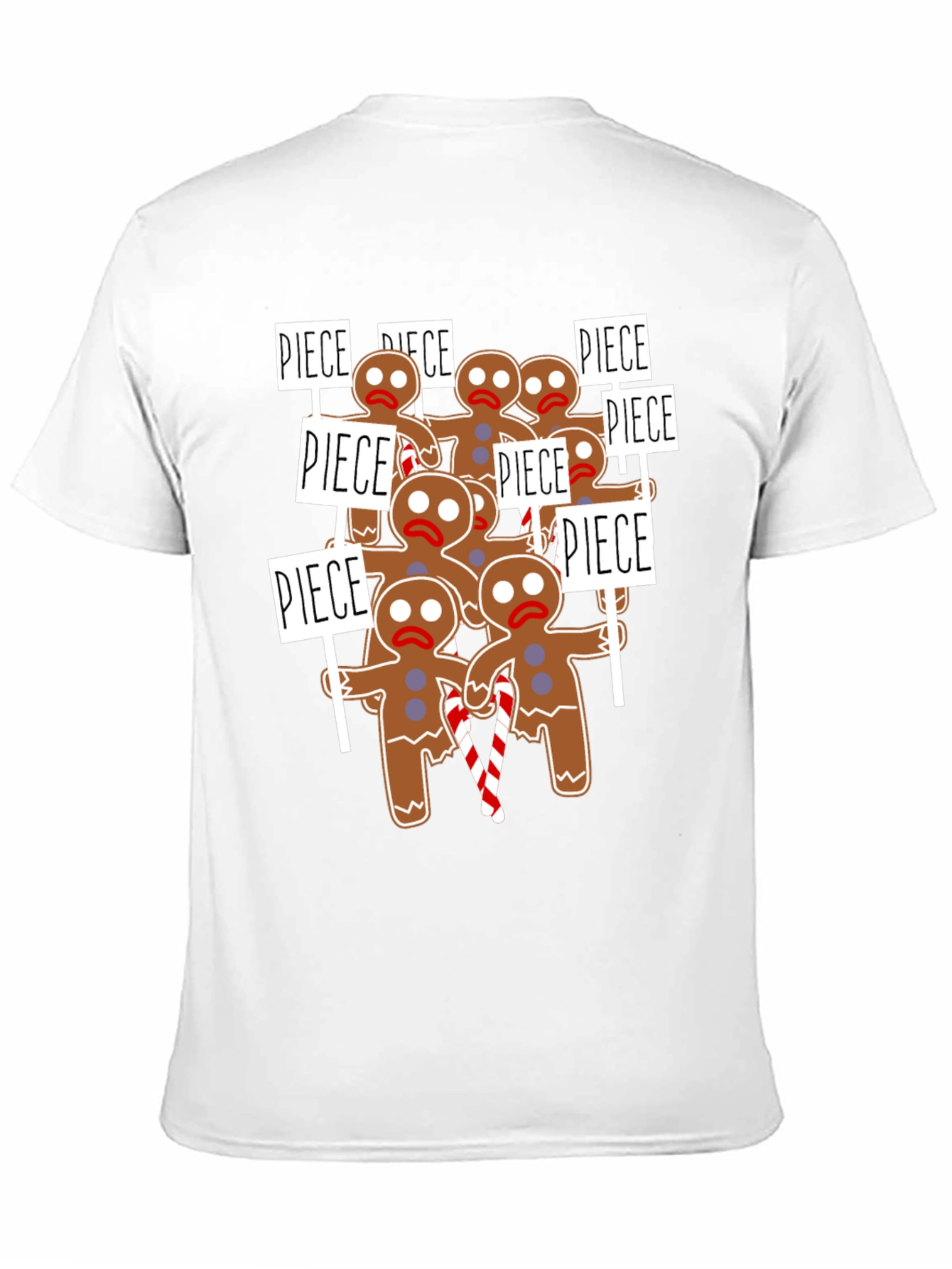 Gingerbread Man Protest T-Shirt - Holiday Humor
