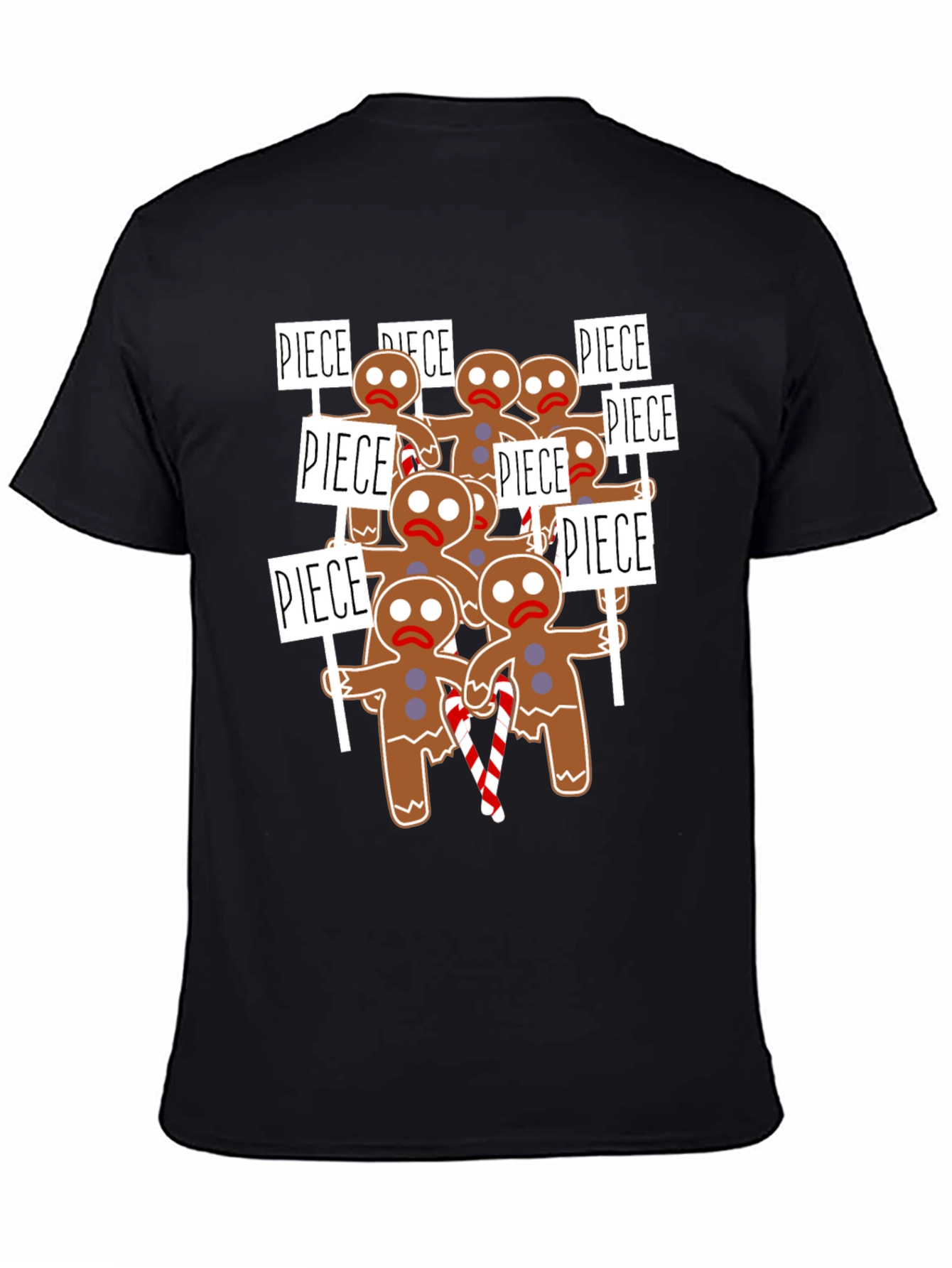 Gingerbread Man Protest T-Shirt - Holiday Humor