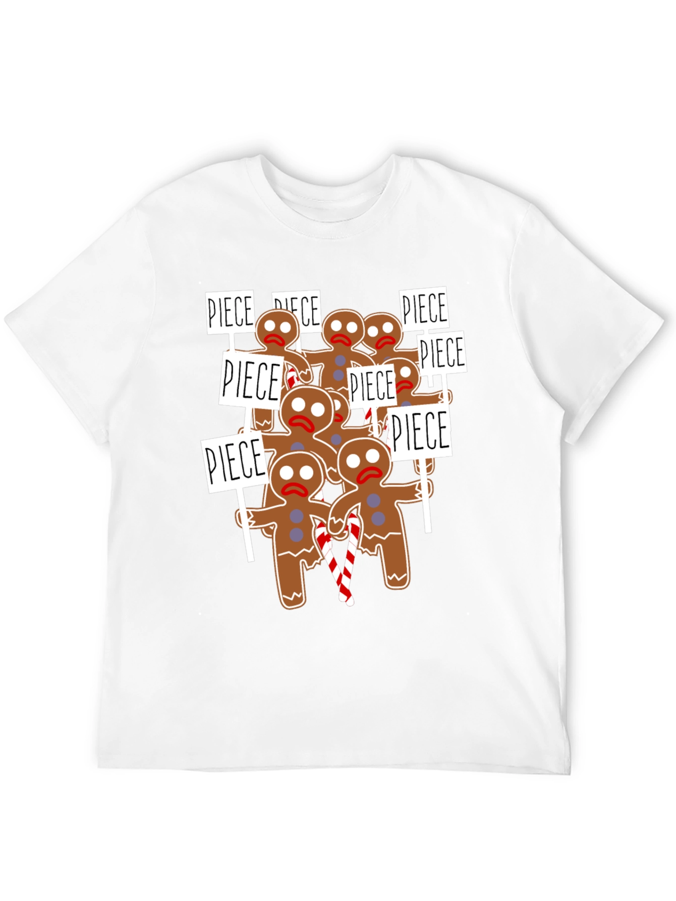 Gingerbread Man Protest T-Shirt - Holiday Humor