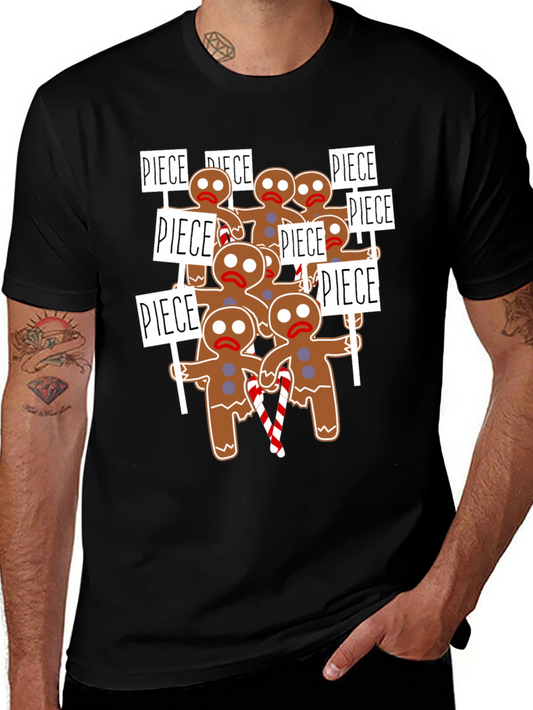 Gingerbread Man Protest T-Shirt - Holiday Humor