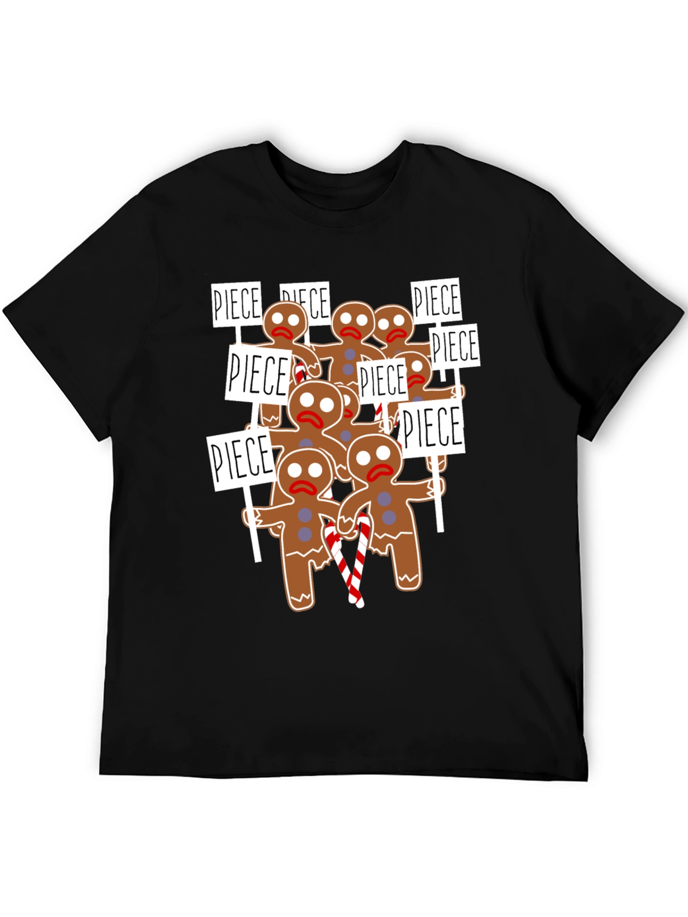 Gingerbread Man Protest T-Shirt - Holiday Humor