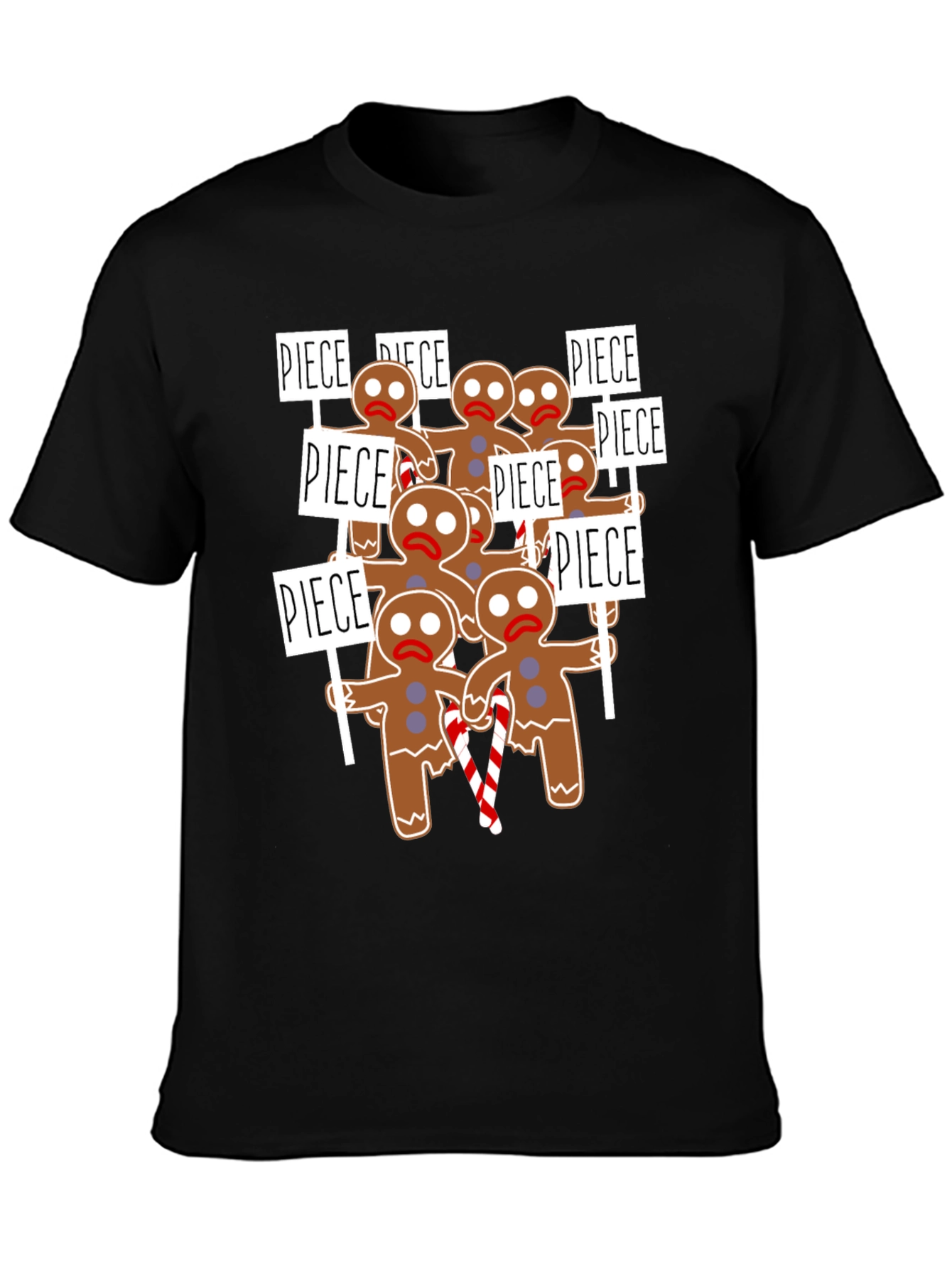 Gingerbread Man Protest T-Shirt - Holiday Humor