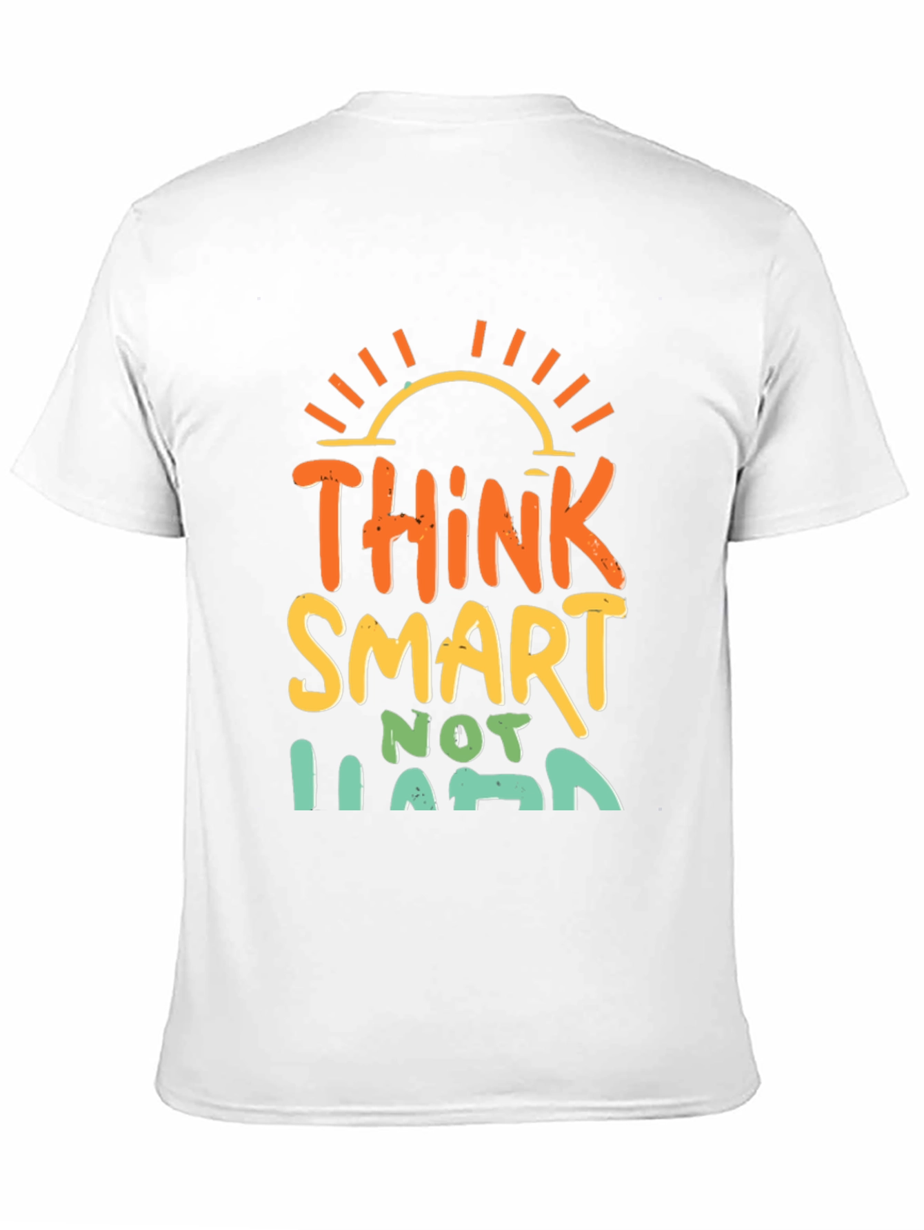 Think Smart Not Hard Graphic Tee - Black