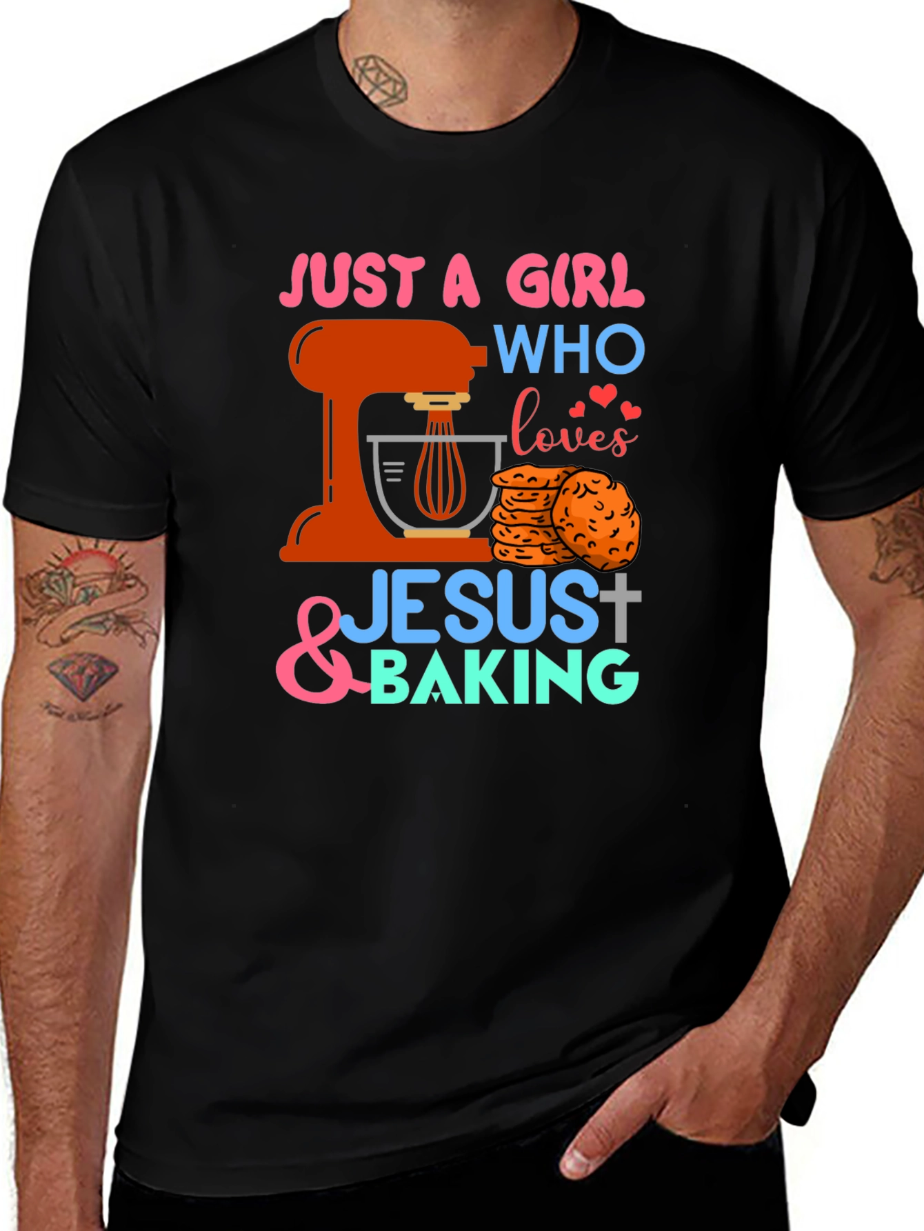 Just A Girl Who Loves Jesus & Baking T-Shirt
