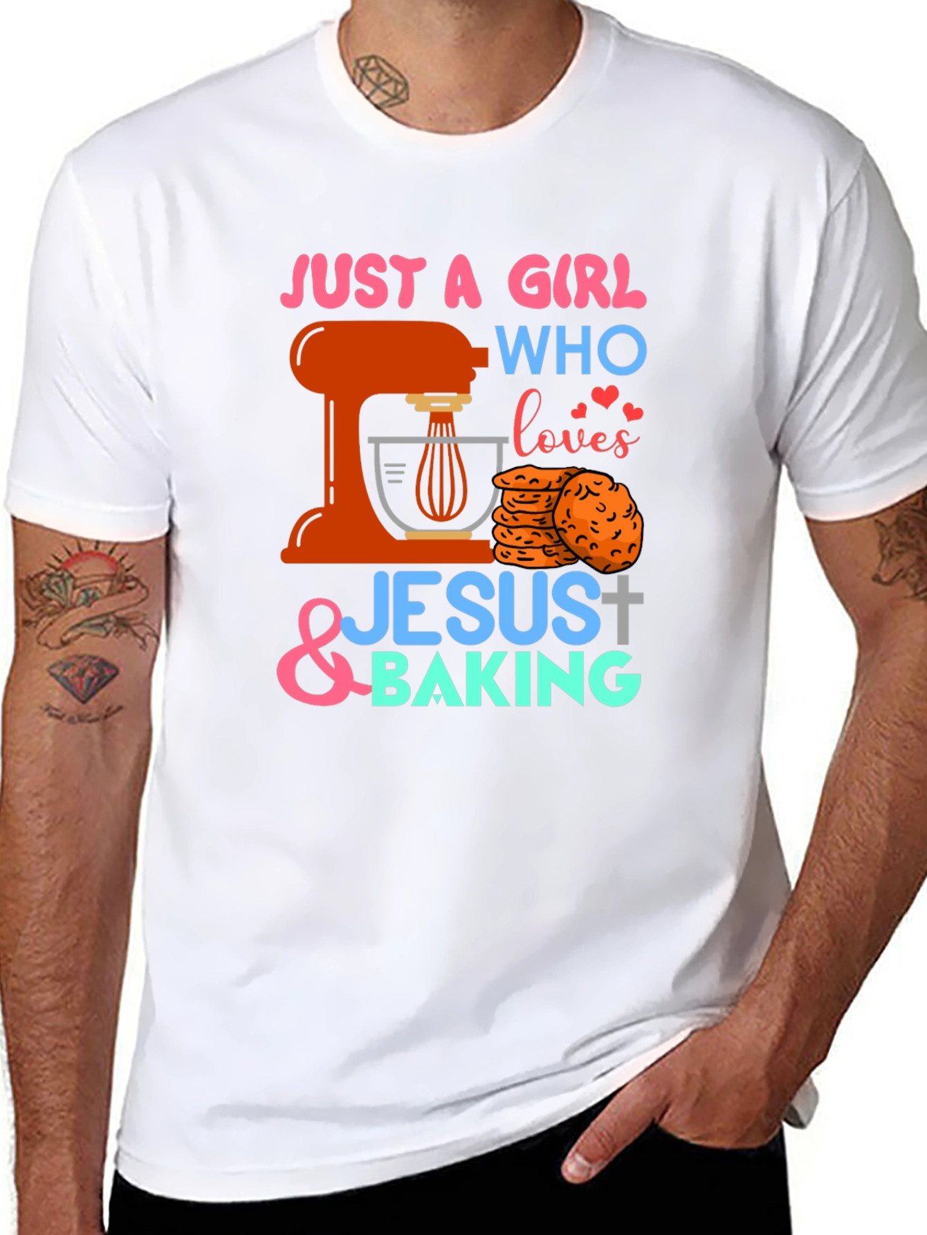 Just A Girl Who Loves Jesus & Baking T-Shirt