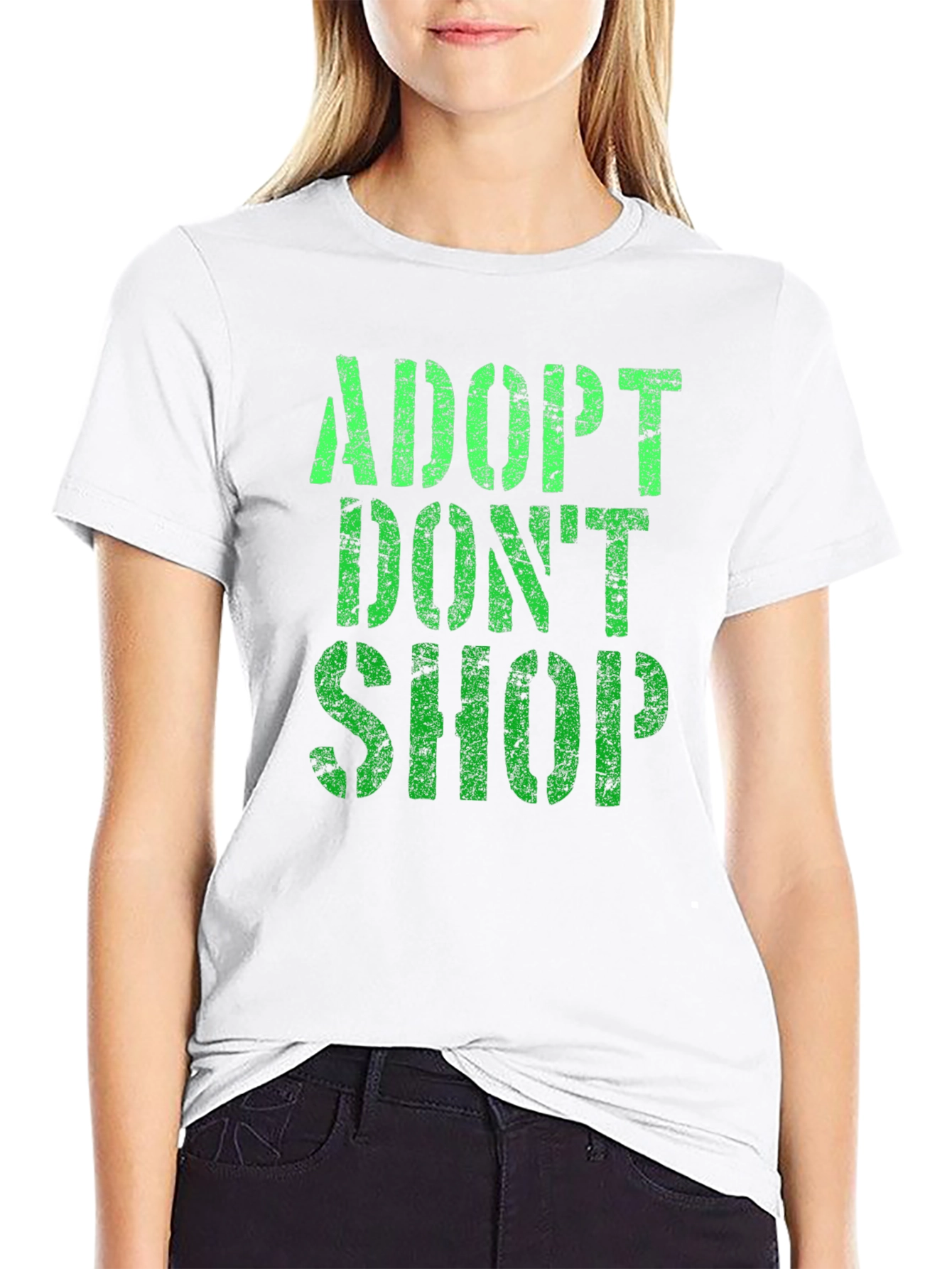 Adopt Dont Shop Graphic T-Shirt