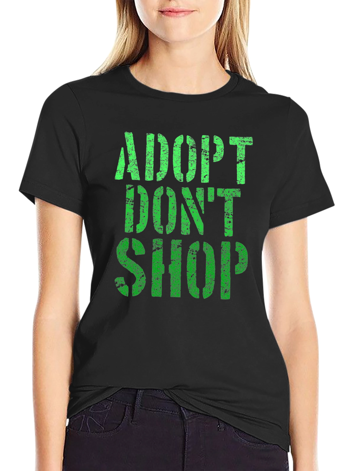 Adopt Dont Shop Graphic T-Shirt