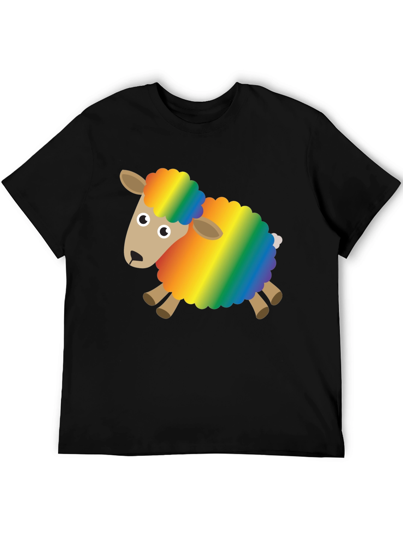 Rainbow Sheep Graphic Tee - Fun & Unique Design