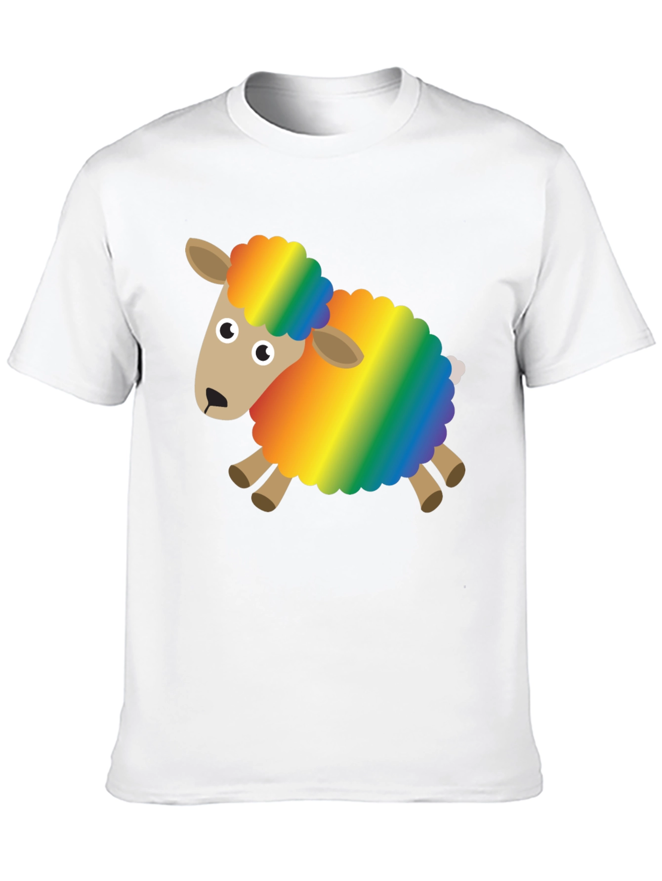 Rainbow Sheep Graphic Tee - Fun & Unique Design