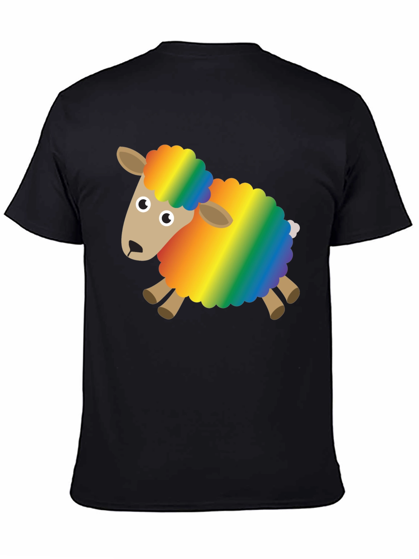 Rainbow Sheep Graphic Tee - Fun & Unique Design
