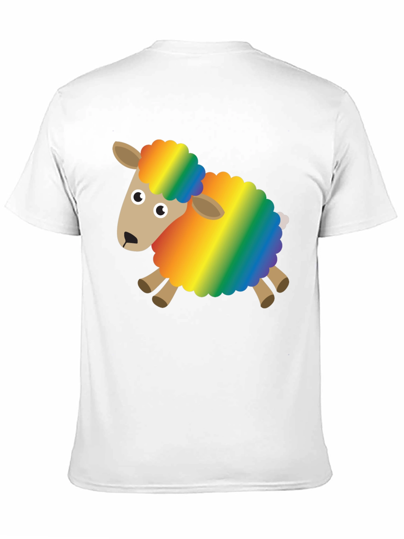 Rainbow Sheep Graphic Tee - Fun & Unique Design