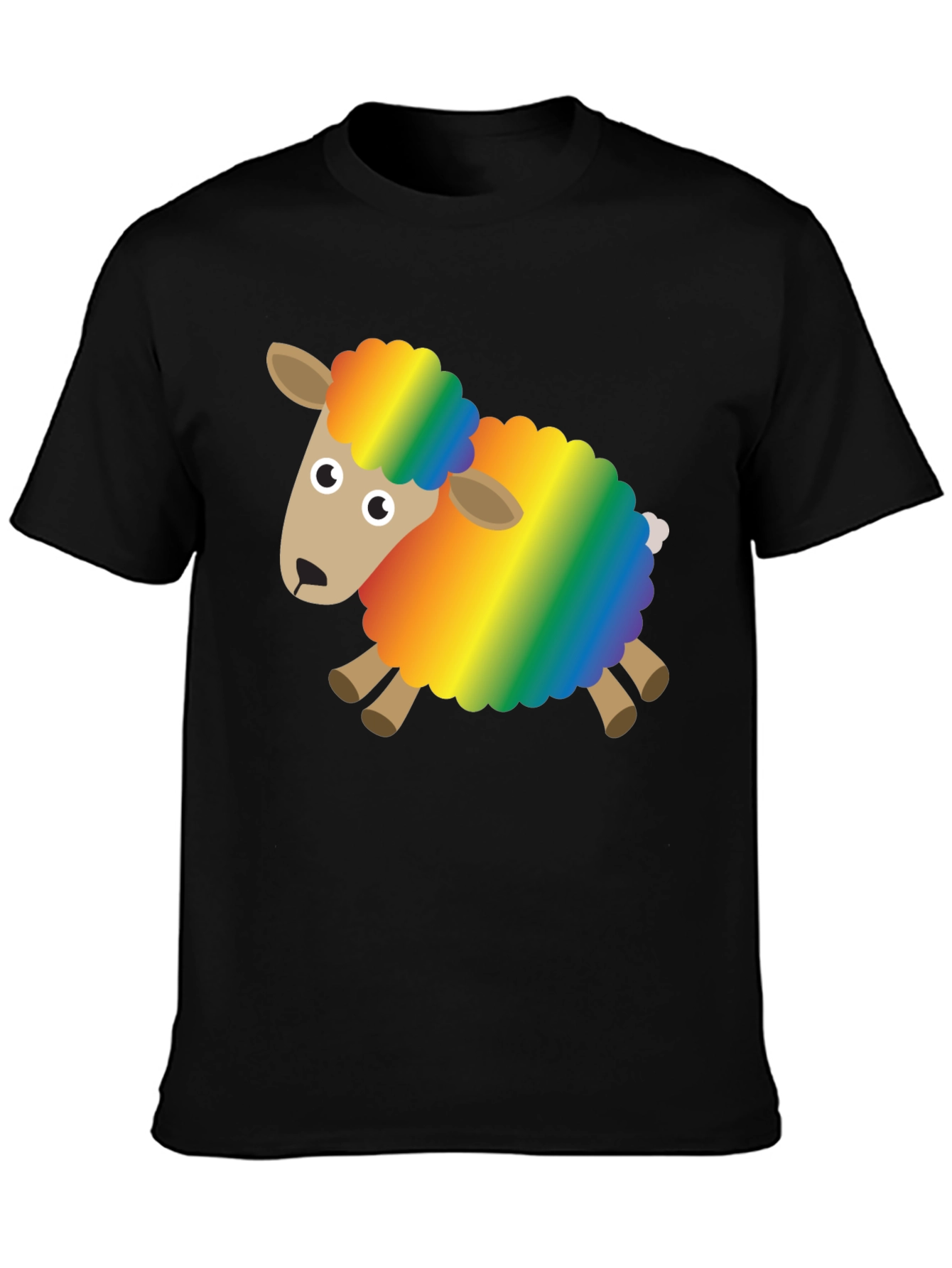 Rainbow Sheep Graphic Tee - Fun & Unique Design