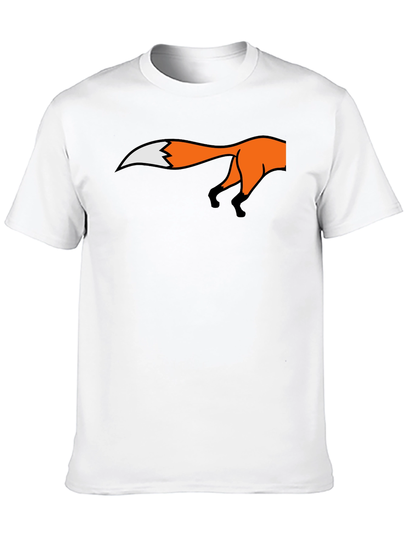 Fox Tail Graphic T-Shirt - Soft Cotton Blend