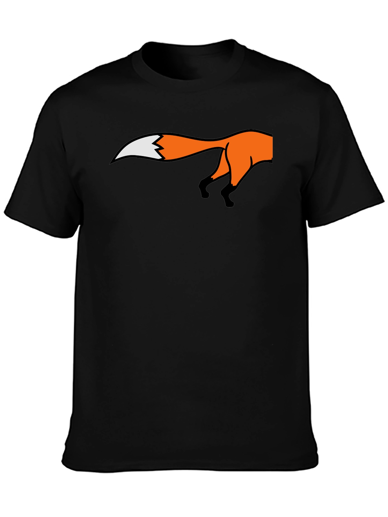 Fox Tail Graphic T-Shirt - Soft Cotton Blend