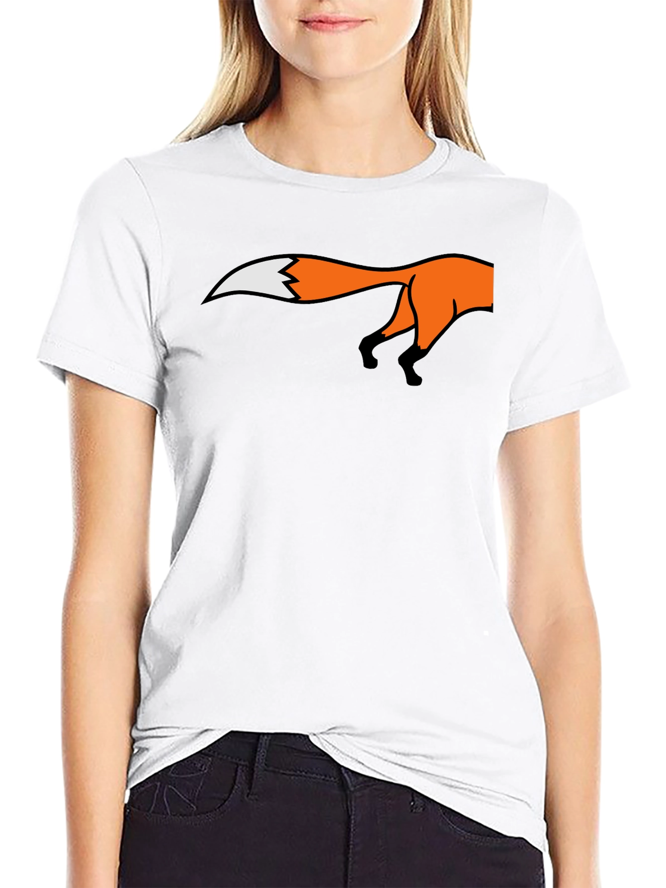 Fox Tail Graphic T-Shirt - Soft Cotton Blend
