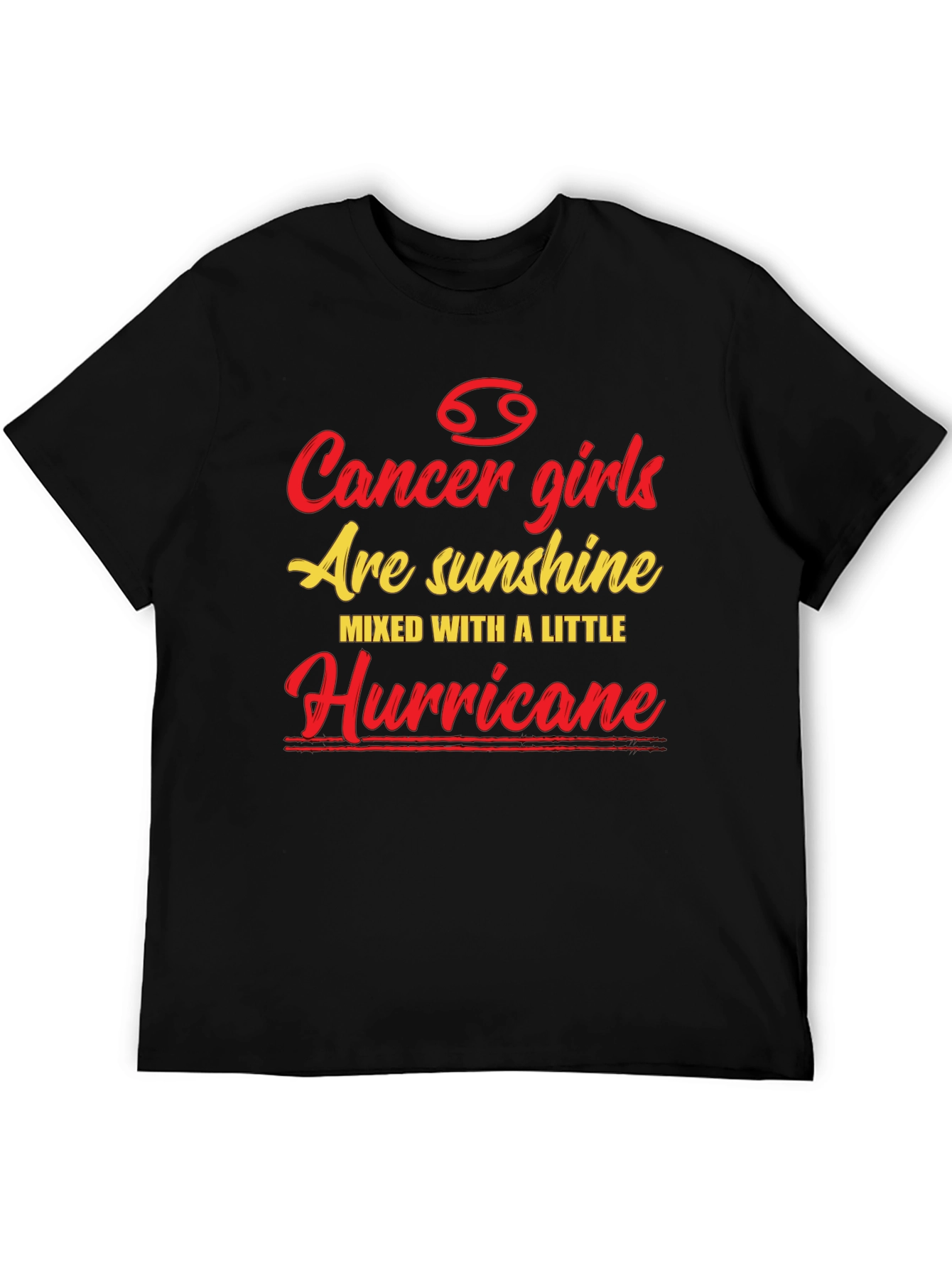 Cancer Girl T-Shirt - Sunshine & Hurricane Zodiac Tee