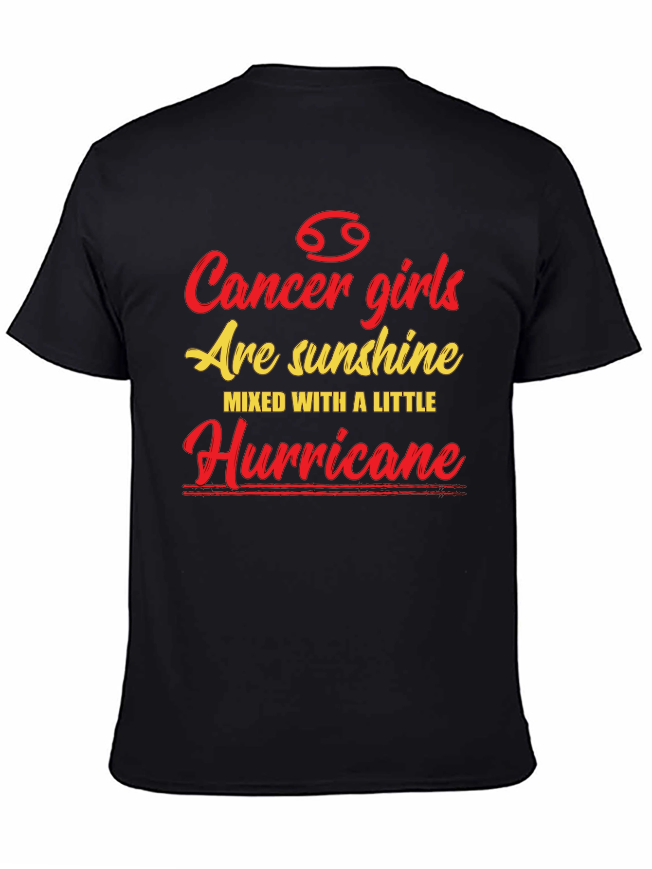 Cancer Girl T-Shirt - Sunshine & Hurricane Zodiac Tee