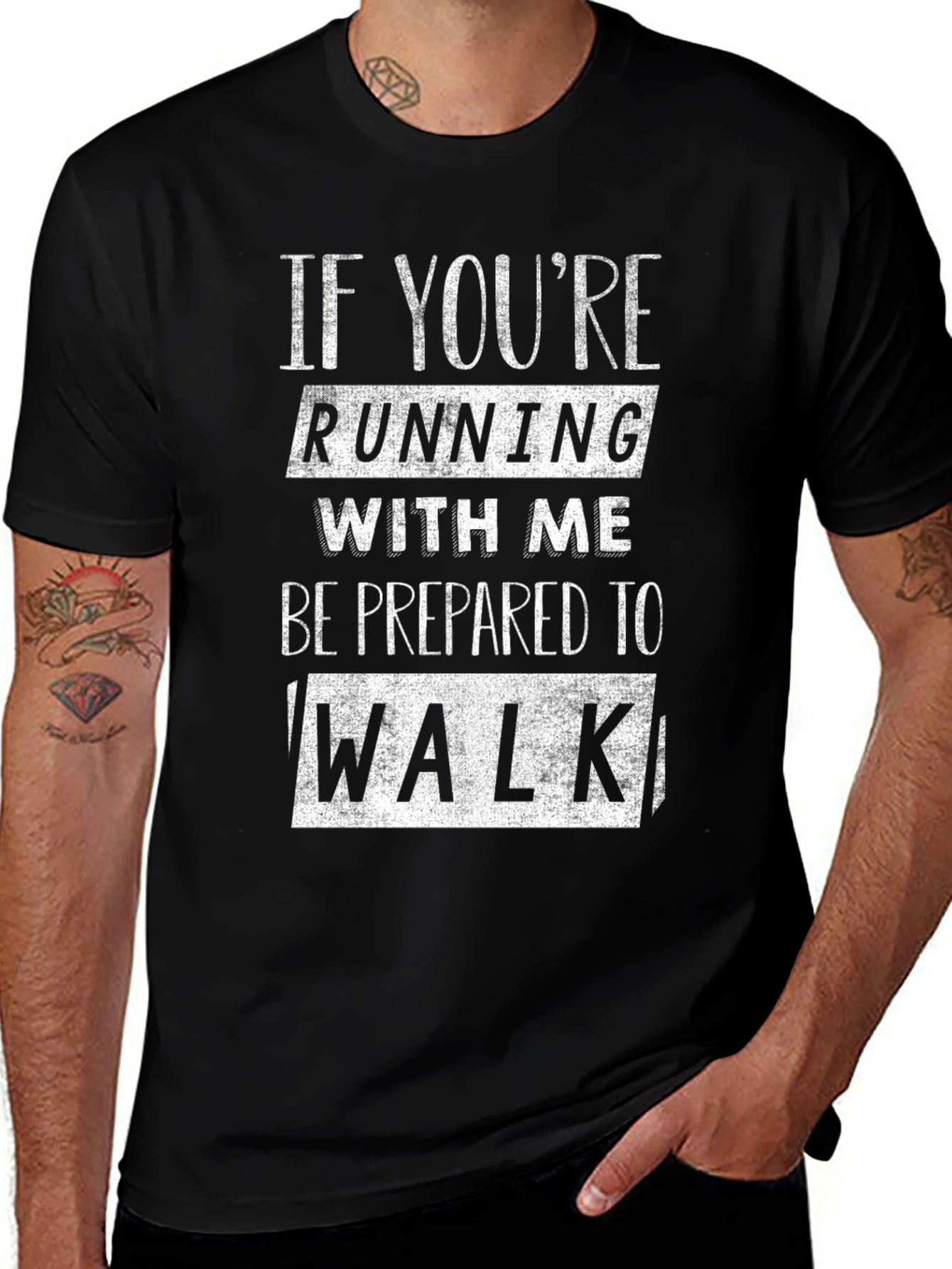 Funny Running T-Shirt - Be Prepared to Walk